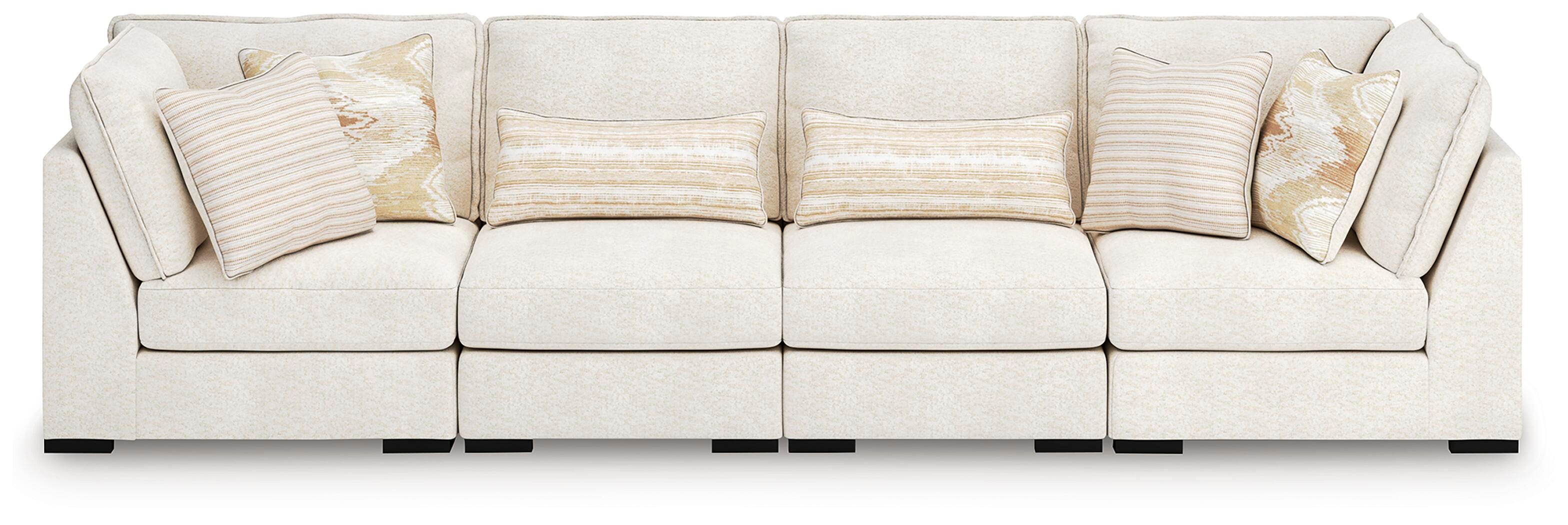 Dar Furniture - Ashley Furniture - Donelson Creek 4-Piece Sectional - 4-Piece Sectional / Vanilla - 48002S2