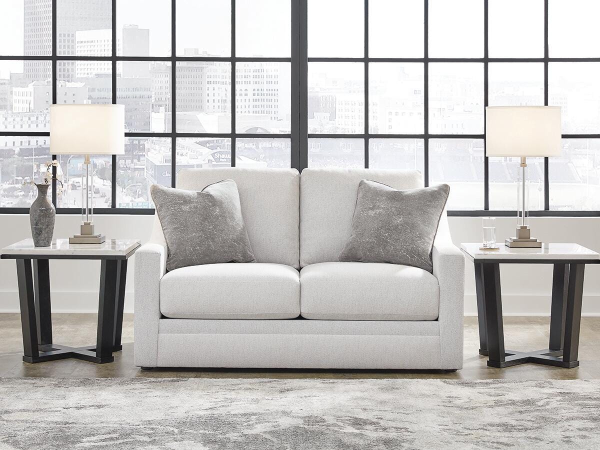 Dar Furniture - Ashley Furniture - Maitelynn Loveseat - Loveseat / Chalk - 4820235