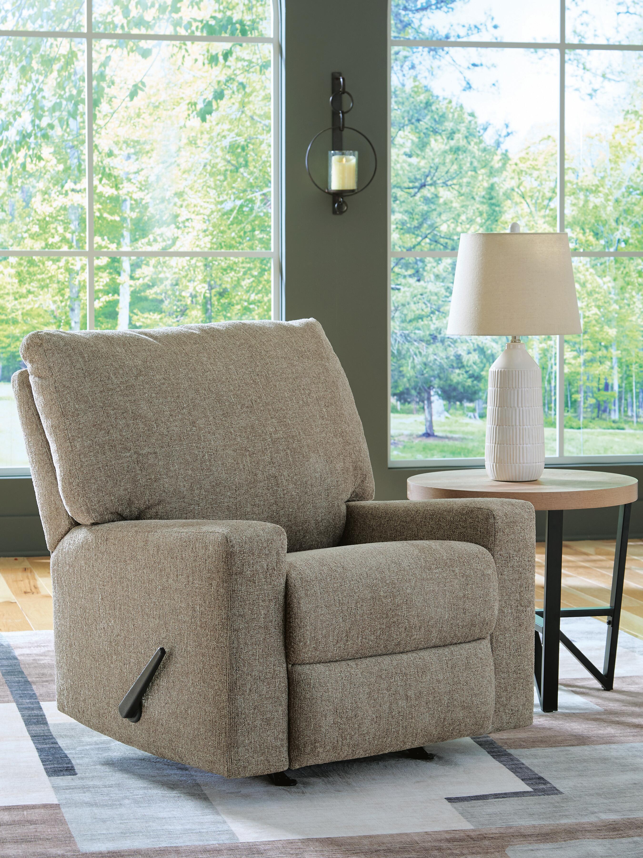Dar Furniture - Ashley Furniture - Newellen Recliner - Rocker Recliner / Hemp - 4840425