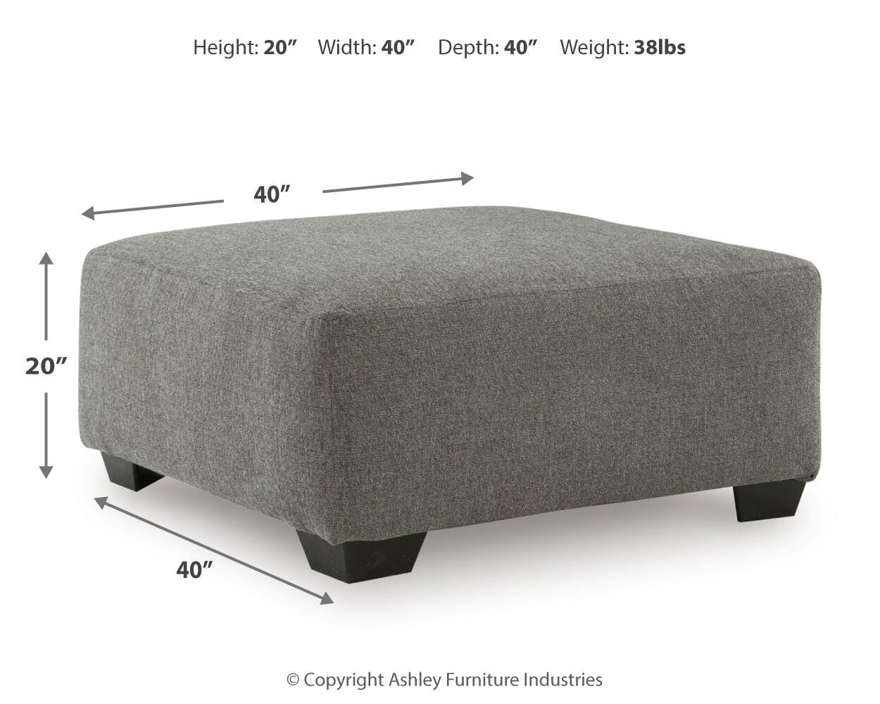 Clarington Oversized Accent Ottoman