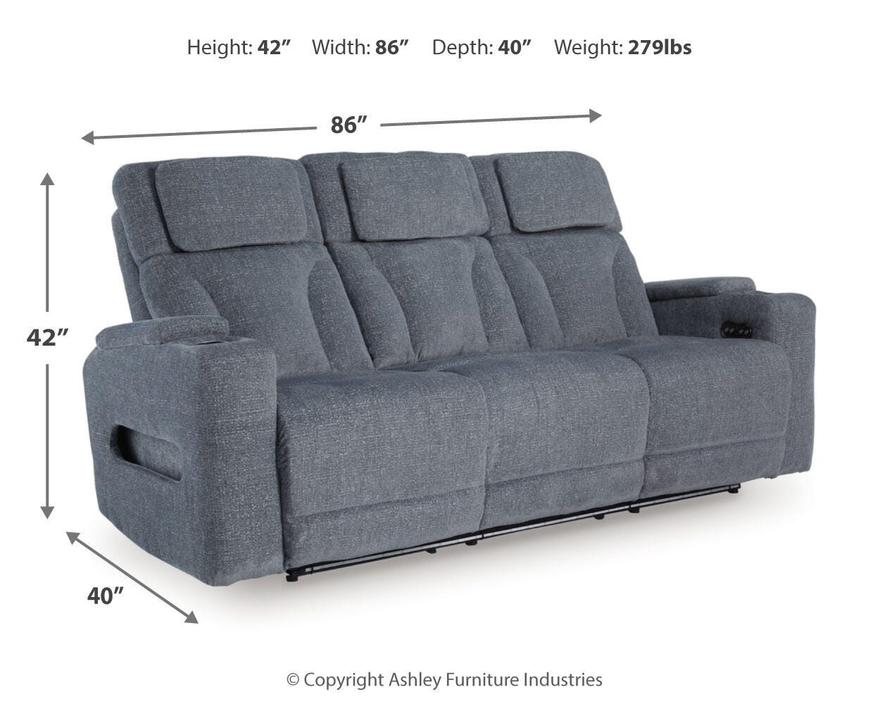 Studio Cave Power Reclining Sofa