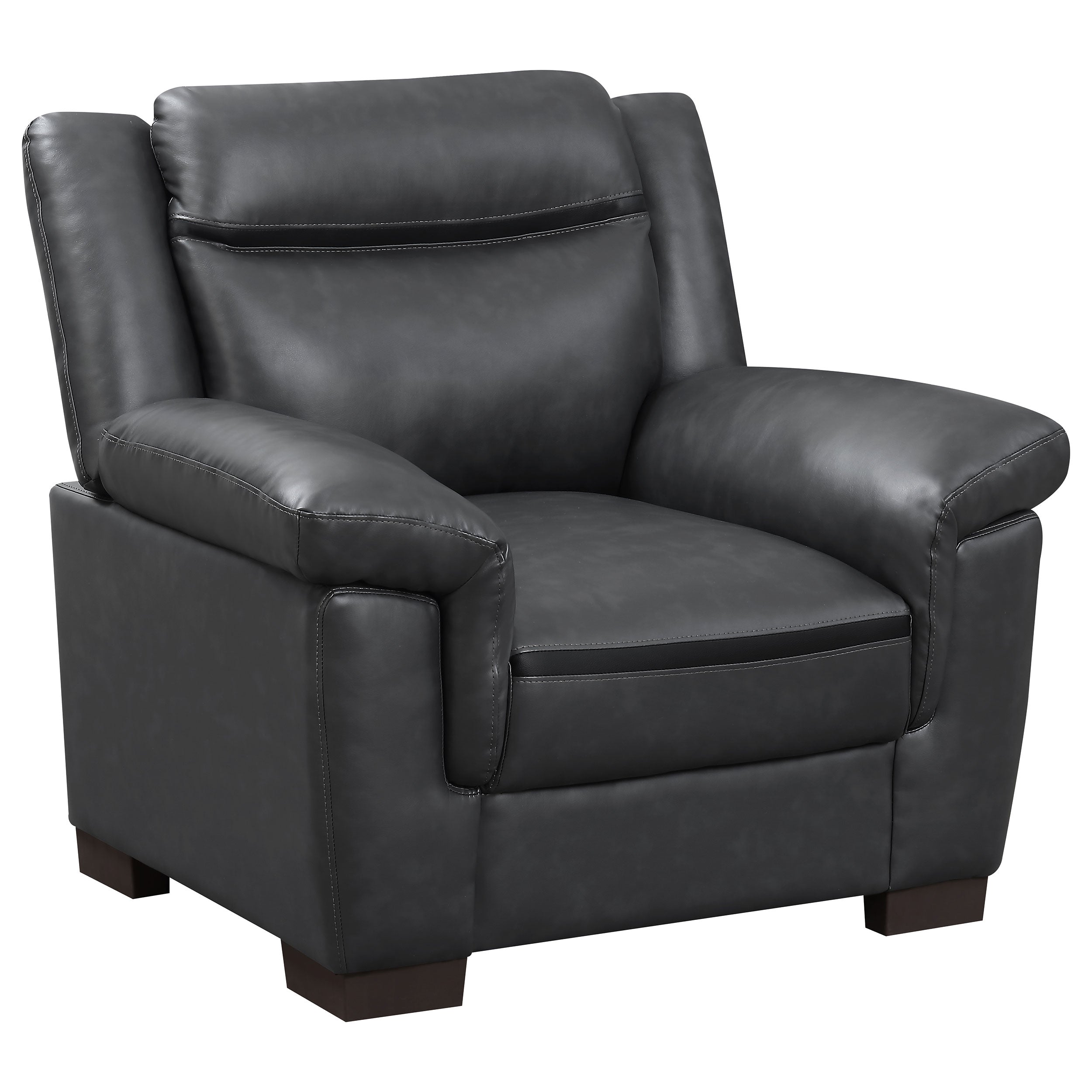 Dar Furniture - Coaster - Arabella Upholstered Padded Arm Accent Chair Grey - 506593