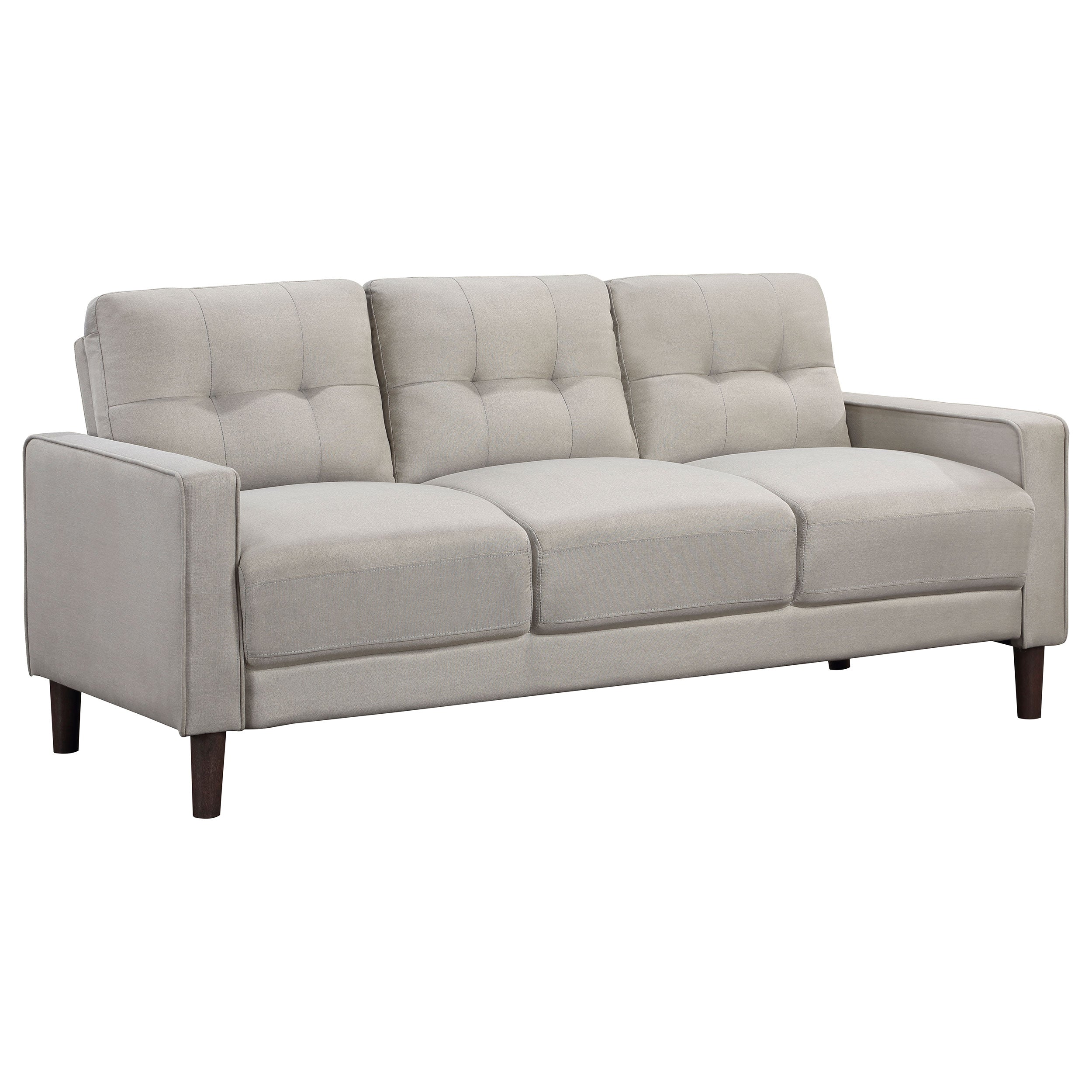 Dar Furniture - Coaster - Bowen Upholstered Track Arm Tufted Sofa Beige - 506785