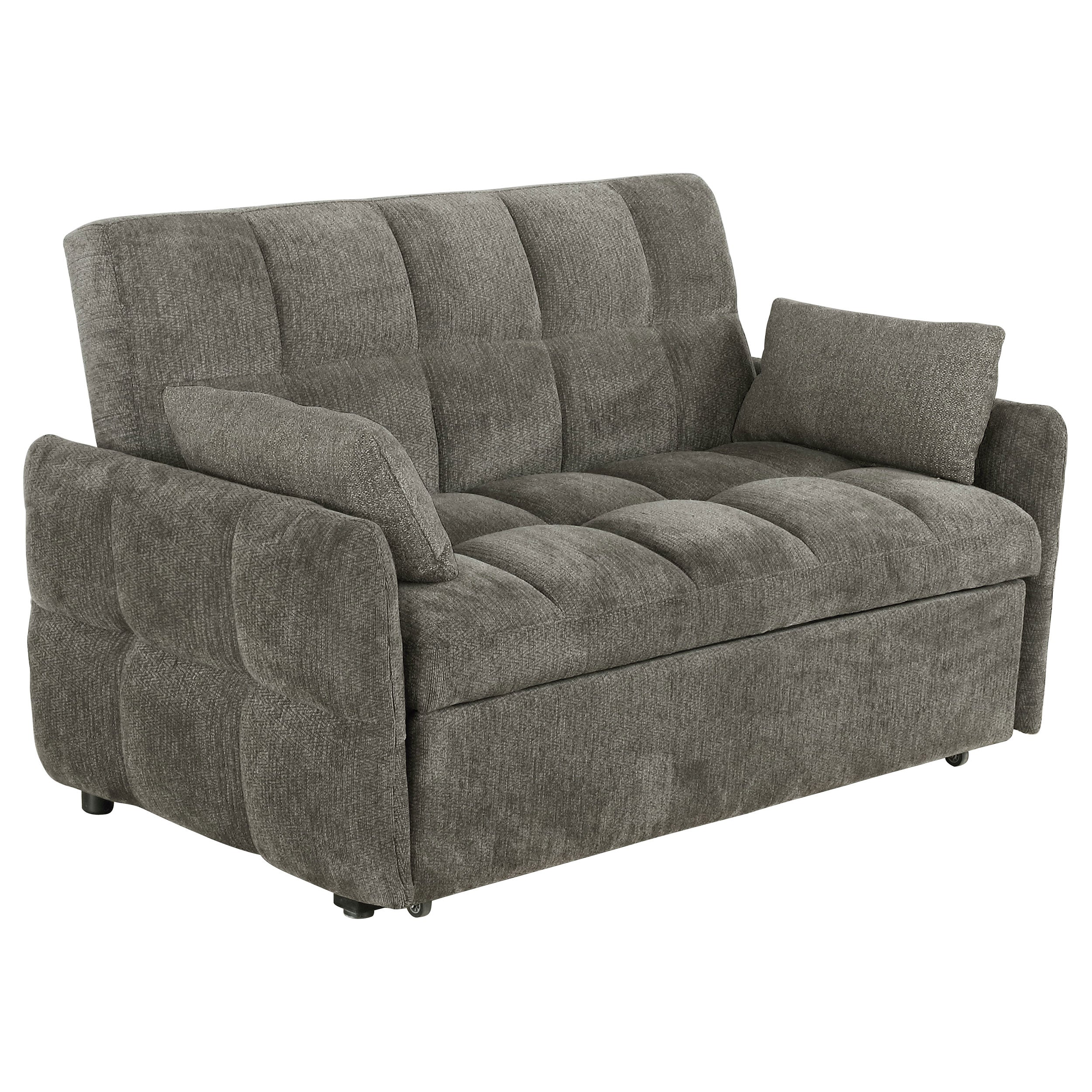 Dar Furniture - Coaster - Cotswold Upholstered Convertible Sleeper Sofa Bed Dark Grey - 508308