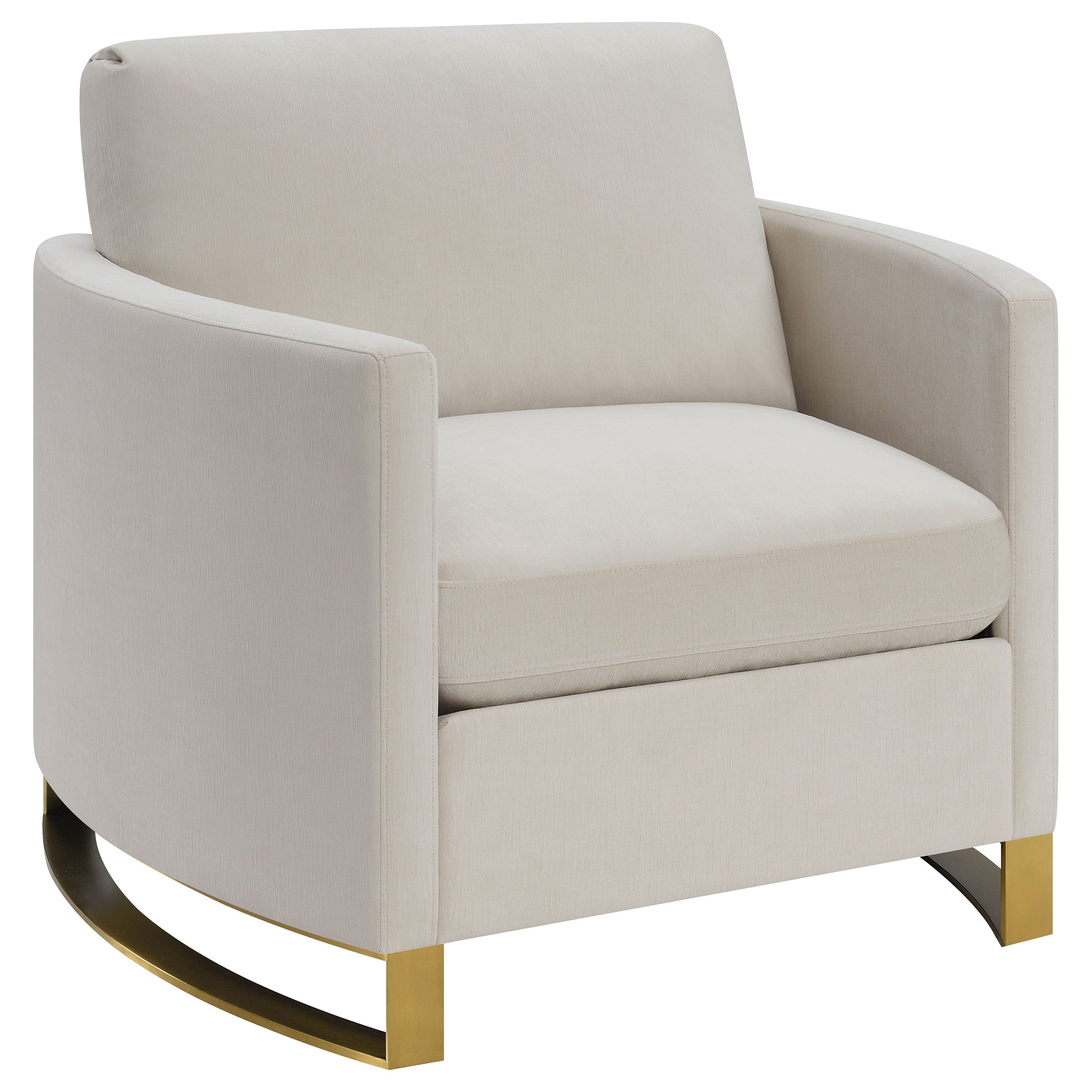 Dar Furniture - Coaster - Corliss Upholstered Curved Track Arm Chair Beige - 508823