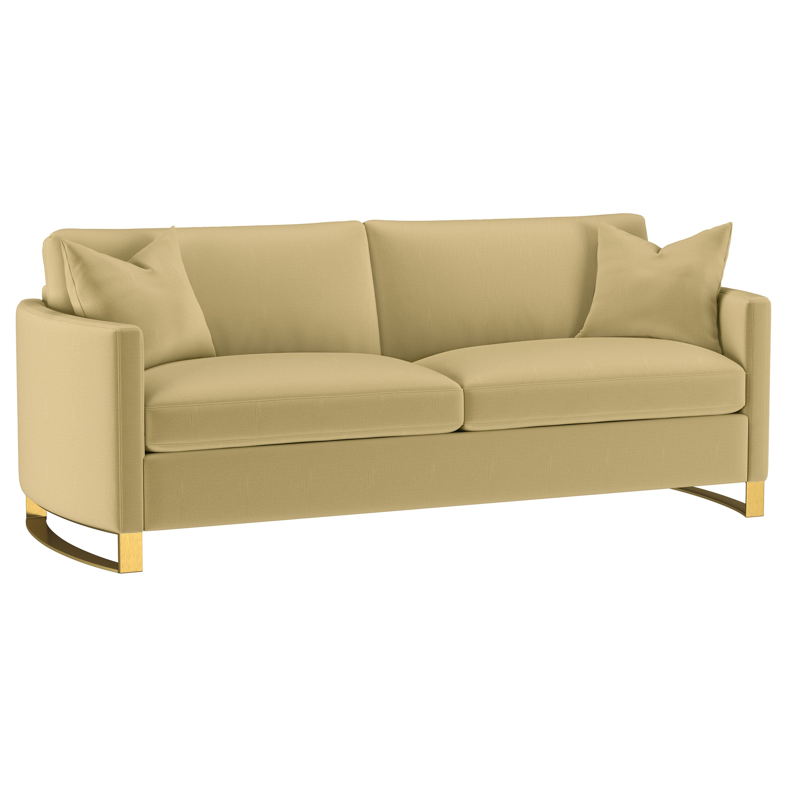 Dar Furniture - Coaster - Corliss Upholstered Curved Track Arm Sofa Camel - 508824