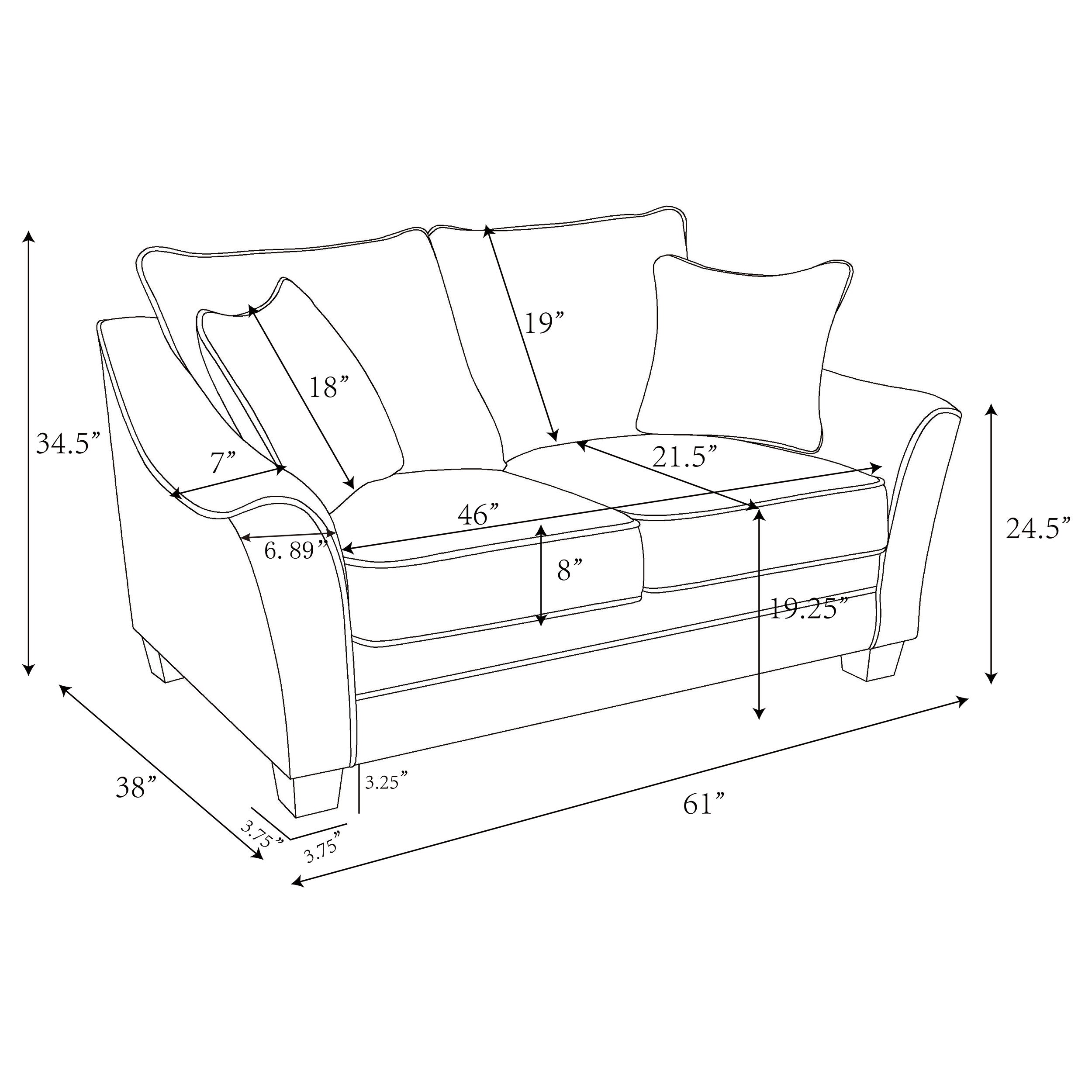 Tomkins Boucle Upholstered Loveseat Light Grey