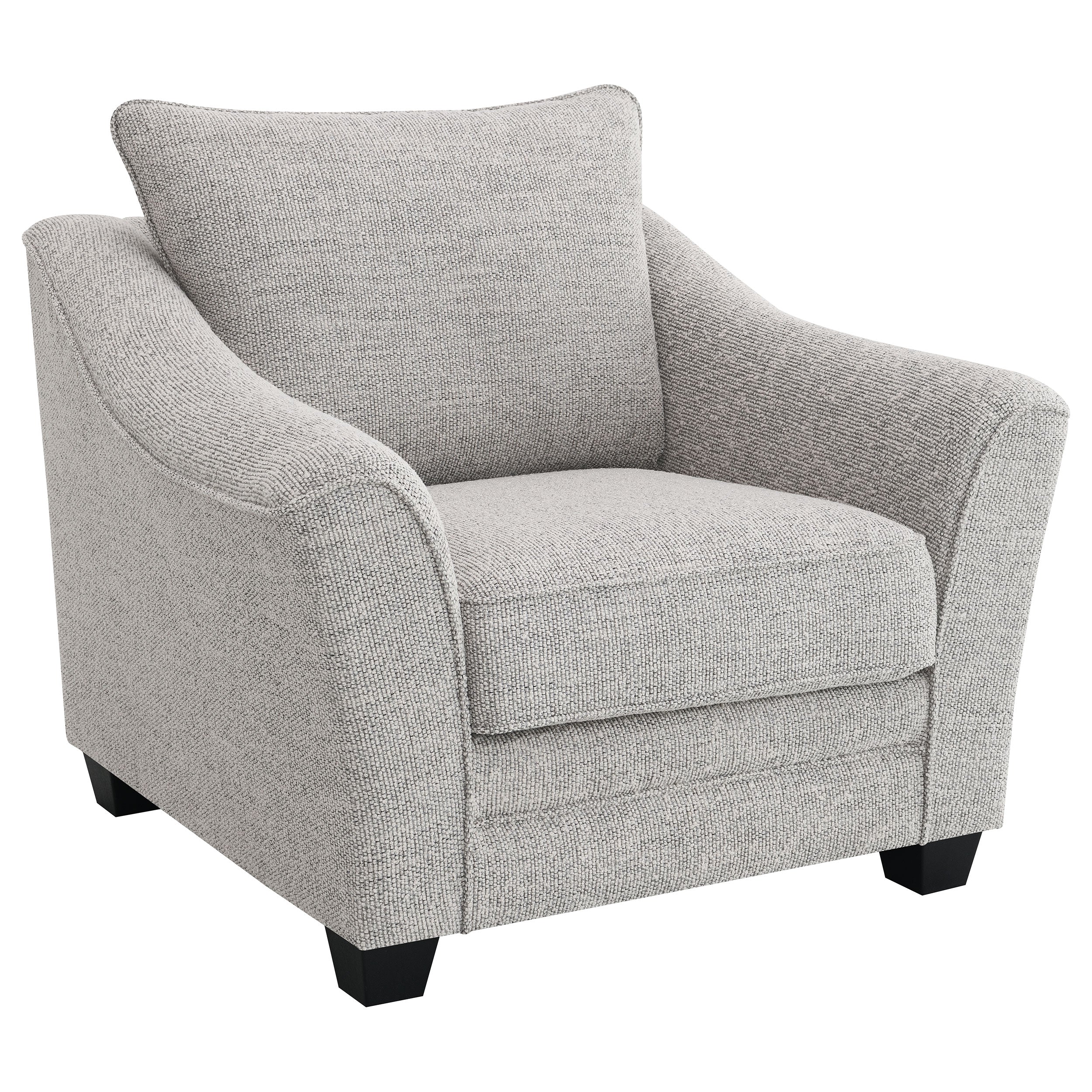 Dar Furniture - Coaster - Tomkins Boucle Upholstered Chair Light Grey - 509673