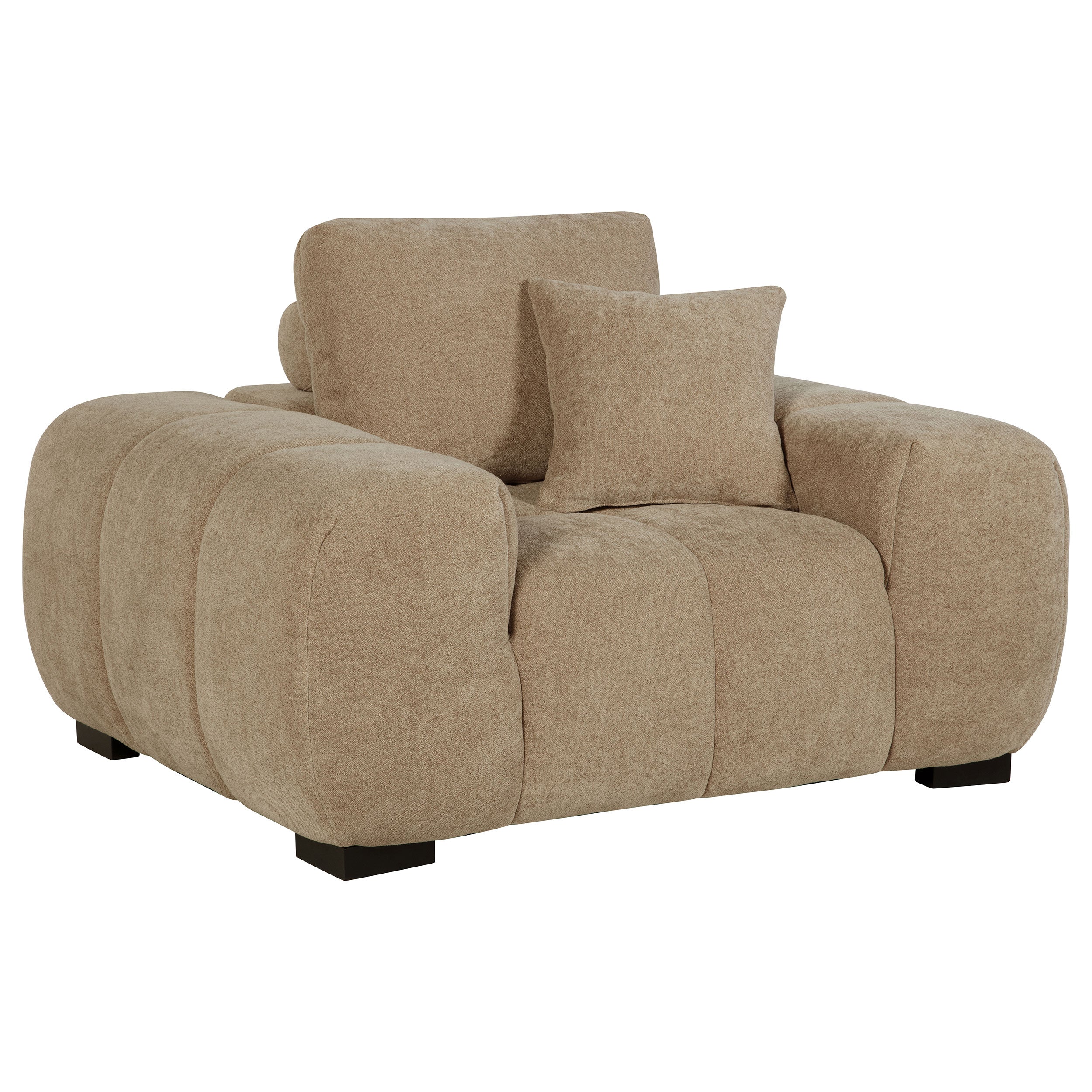 Dar Furniture - Coaster - Octavia Upholstered Track Arm Accent Chair Camel - 509963