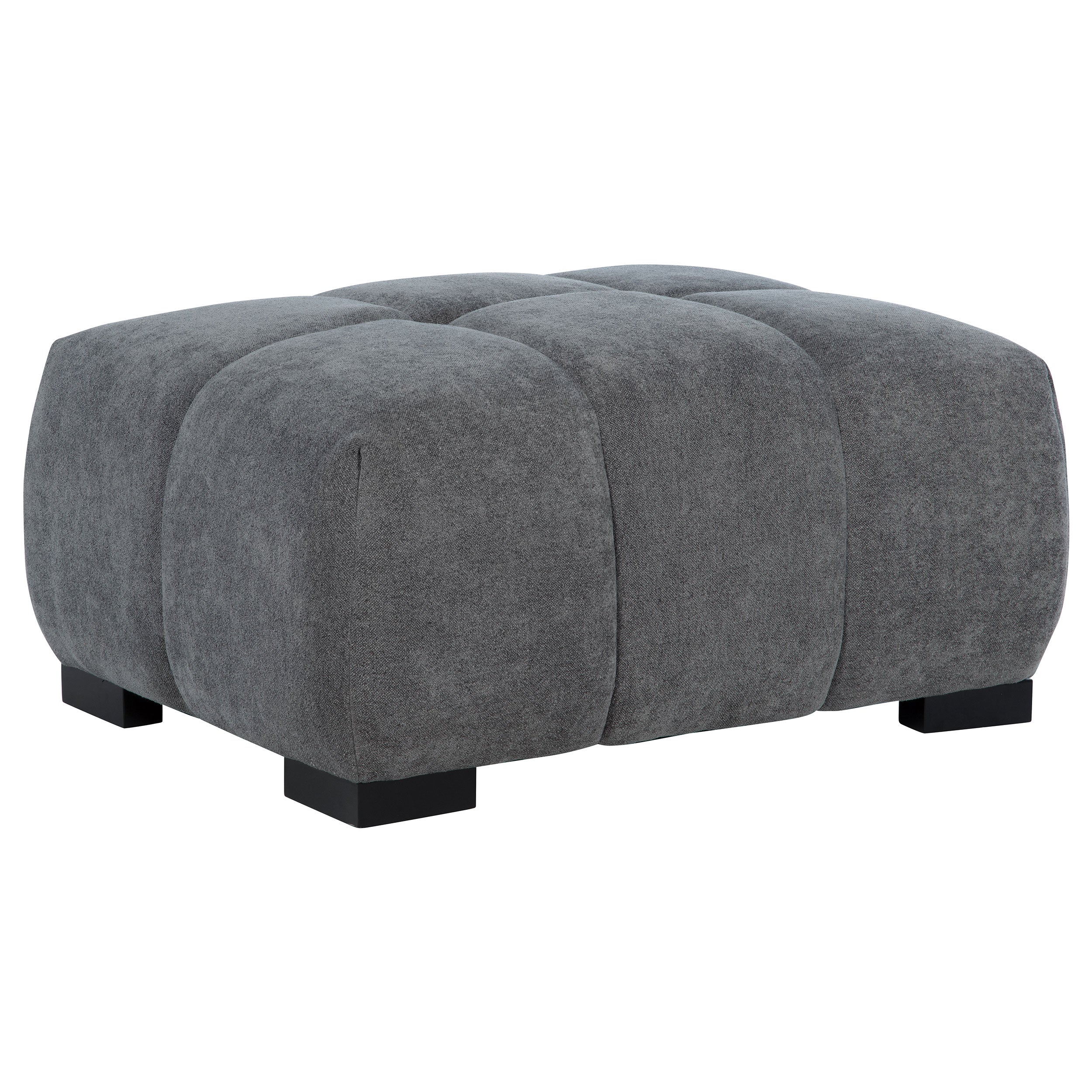 Dar Furniture - Coaster - Octavia Upholstered Rectangular Ottoman Charcoal Grey - 509968