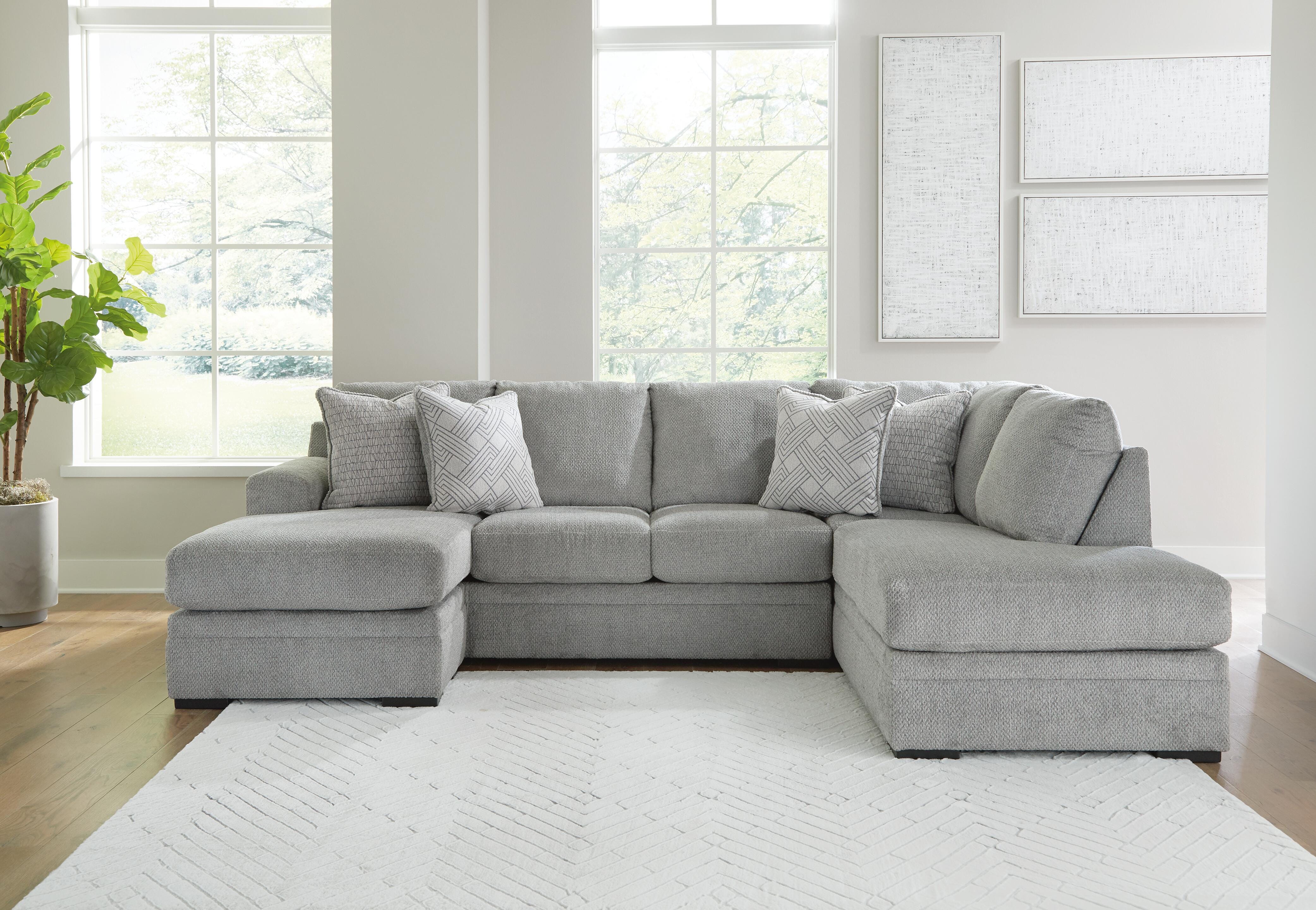 Dar Furniture - Ashley Furniture - Casselbury 2-Piece Sectional with Chaise - LAF 2-Piece Sectional with Chaise / Cement - 52906S1