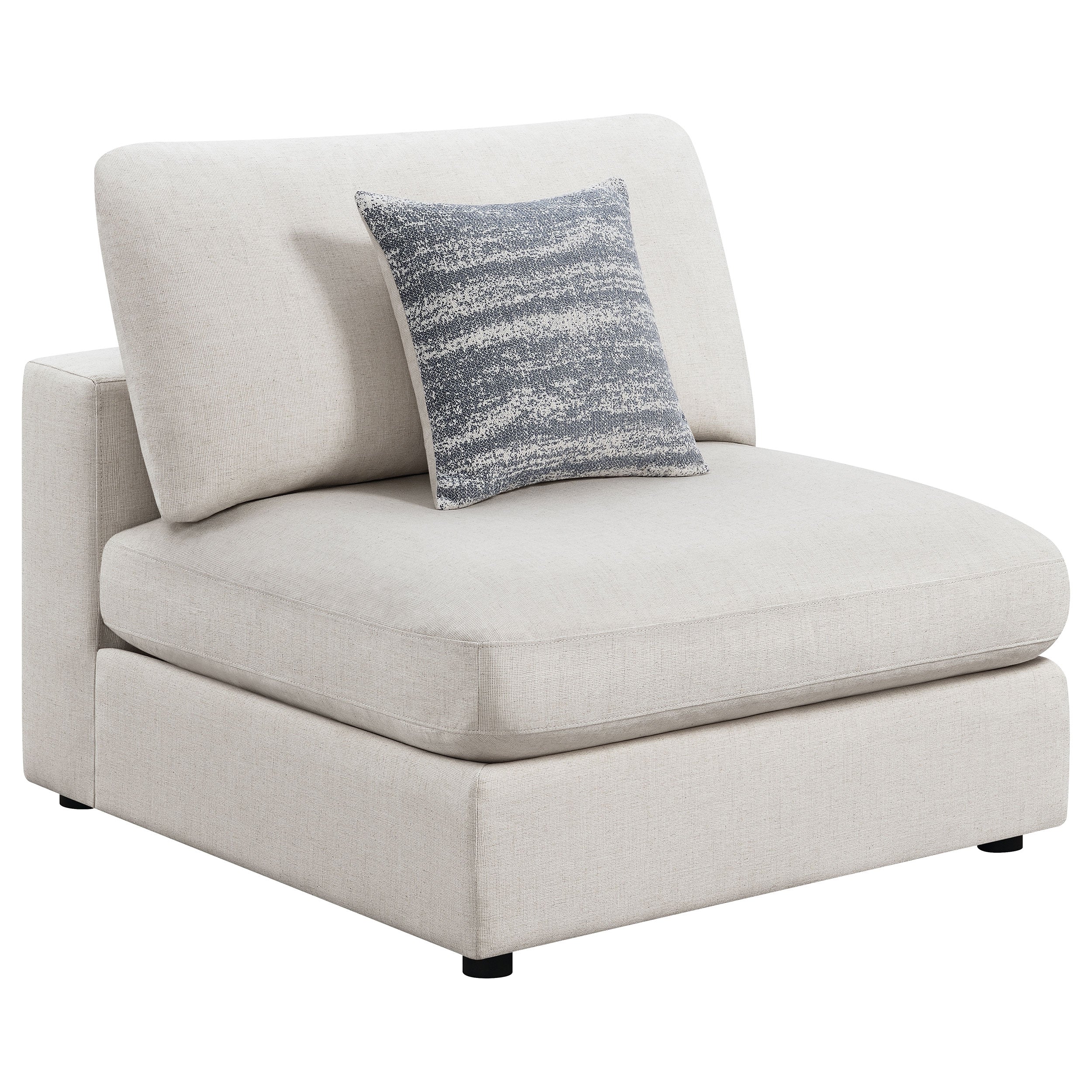Dar Furniture - Coaster - Serene Upholstered Armless Chair Beige - 551321