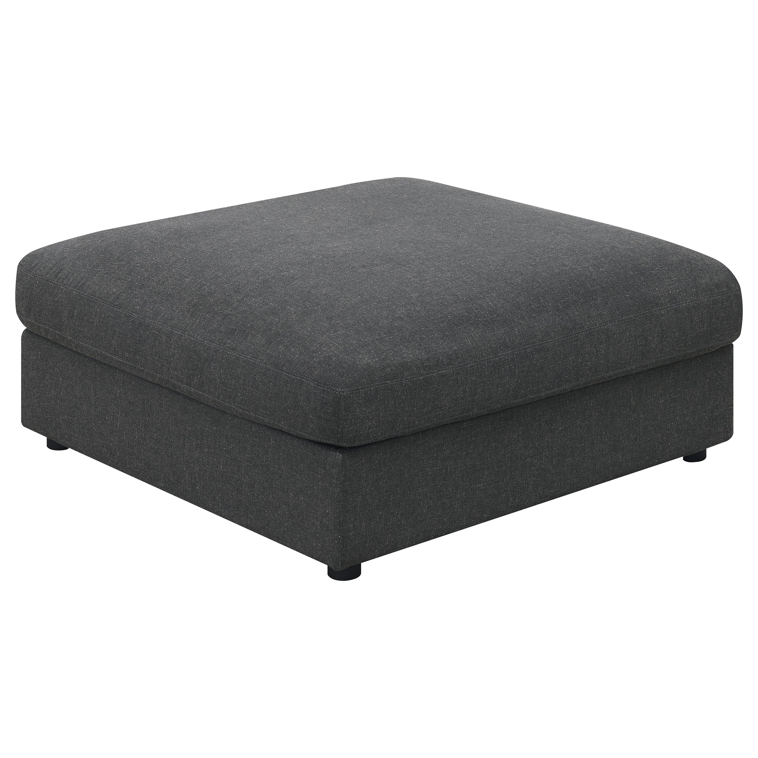 Dar Furniture - Coaster - Serene Square Upholstered Ottoman Charcoal - 551326