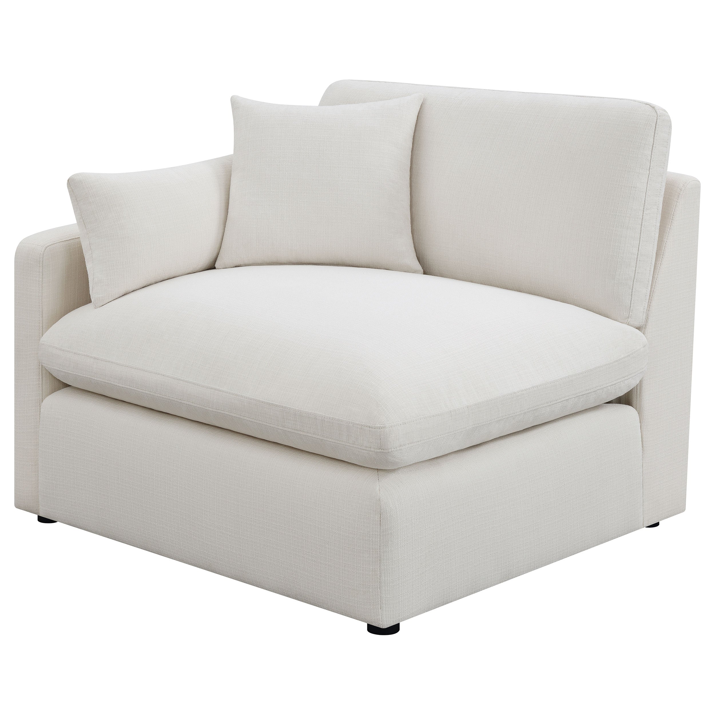 Dar Furniture - Coaster - Hobson Upholstered LAF Chair Ivory - 551454LAF