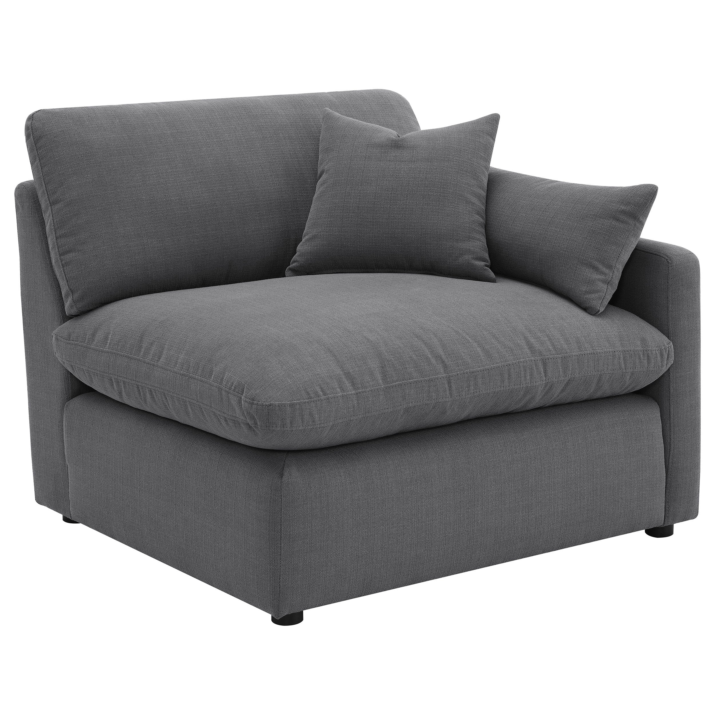 Dar Furniture - Coaster - Hobson Upholstered RAF Chair Charcoal - 551458RAF