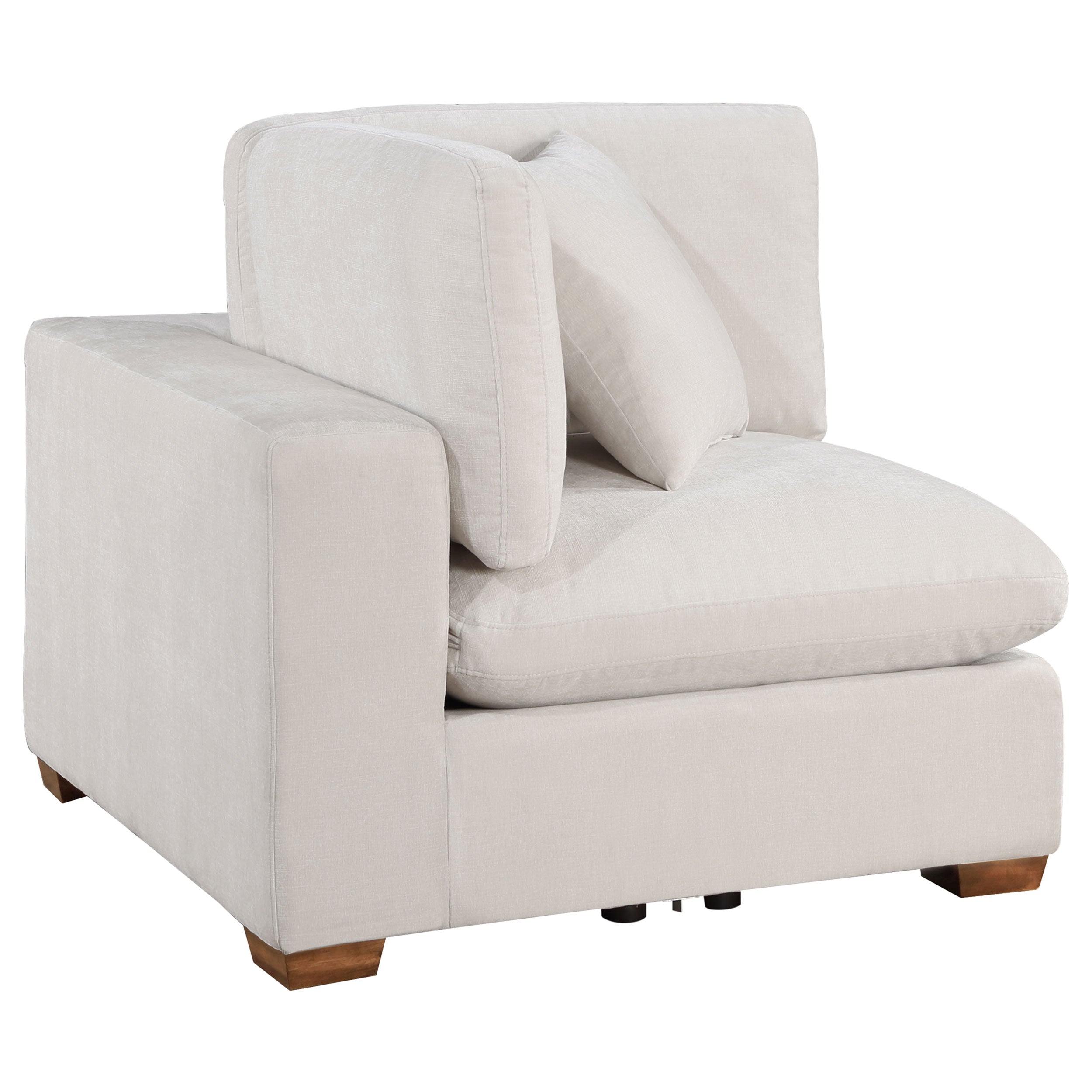 Dar Furniture - Coaster - Lakeview Upholstered Corner Chair Ivory - 551462