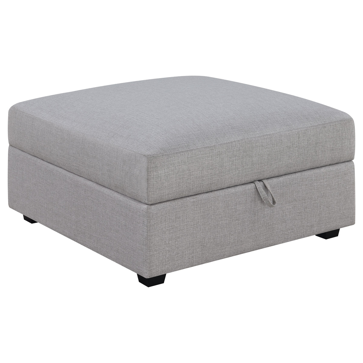 Dar Furniture - Coaster - Cambria Square Upholstered Storage Ottoman Grey - 551513