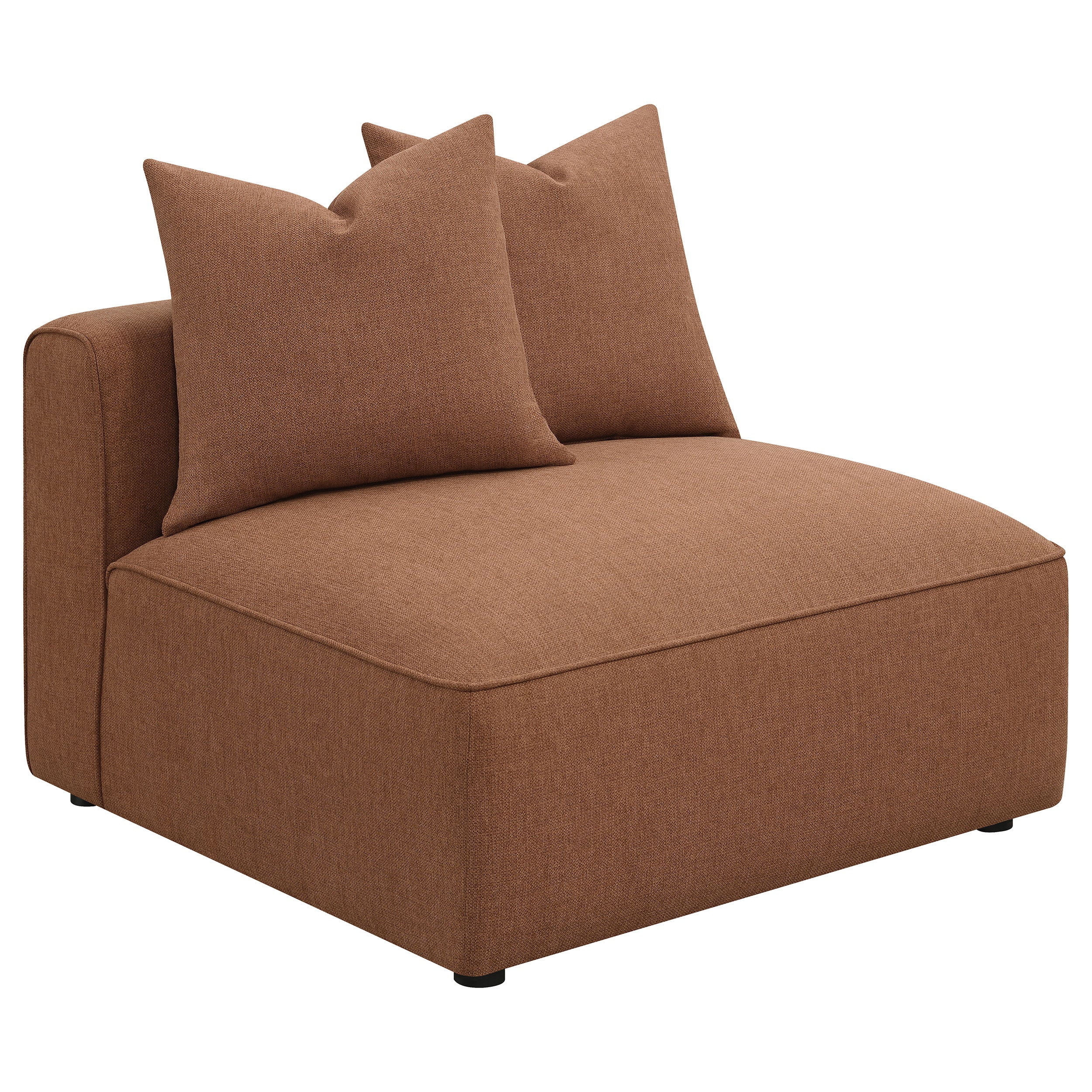 Dar Furniture - Coaster - Jennifer Upholstered Armless Chair Terracotta - 551591