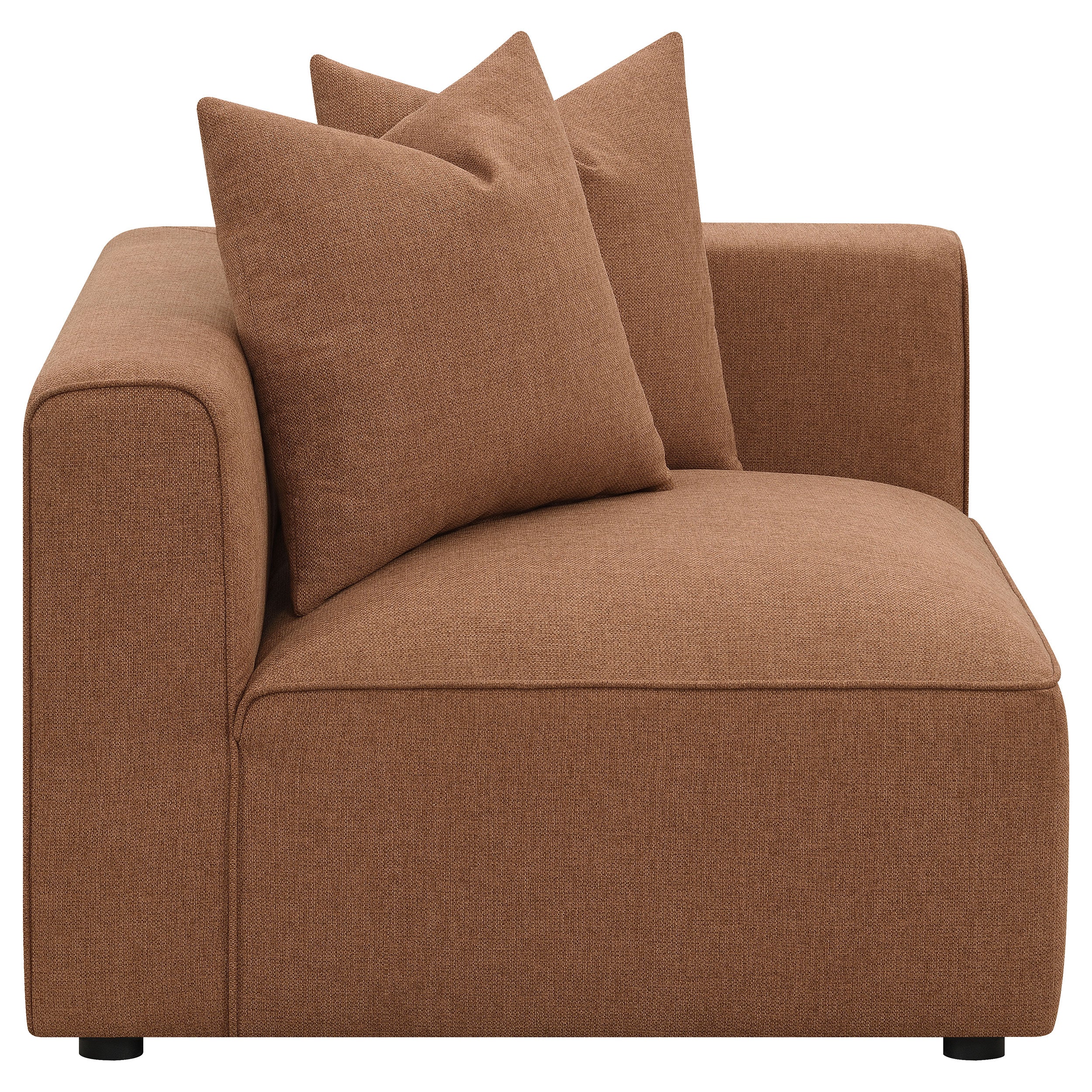 Dar Furniture - Coaster - Jennifer Upholstered Corner Chair Terracotta - 551592