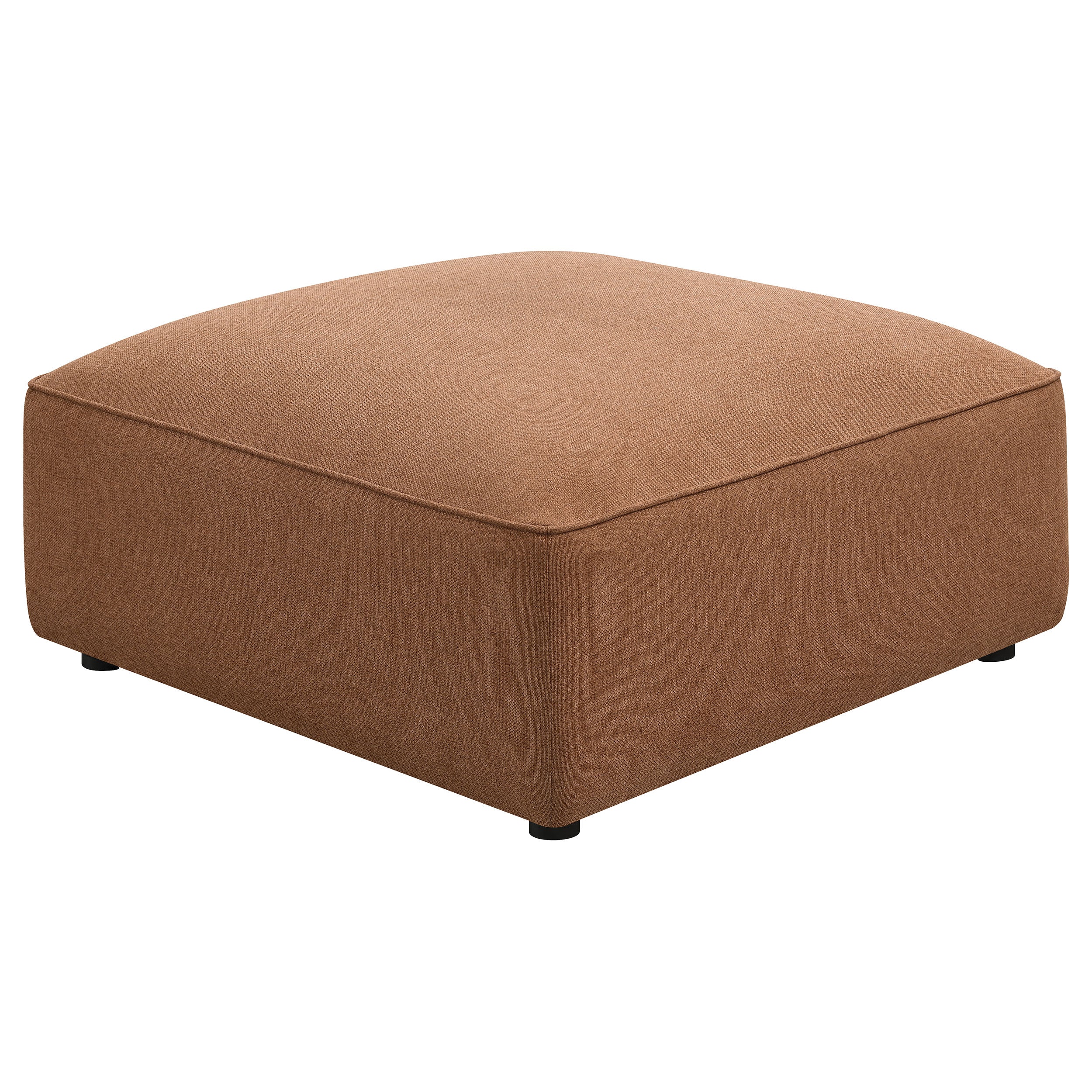 Dar Furniture - Coaster - Jennifer Square Upholstered Ottoman Terracotta - 551593