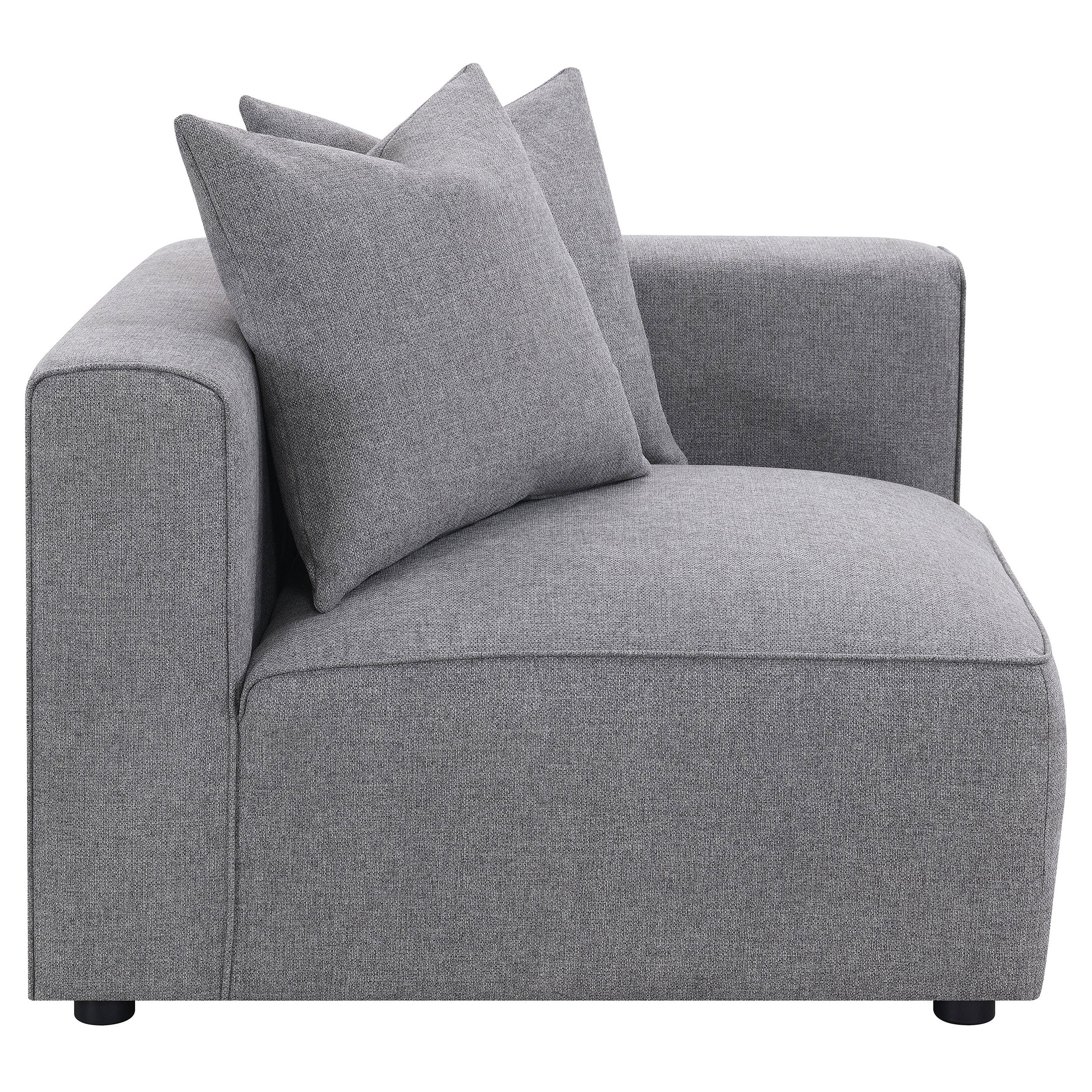 Dar Furniture - Coaster - Jennifer Upholstered Corner Chair Grey - 551595