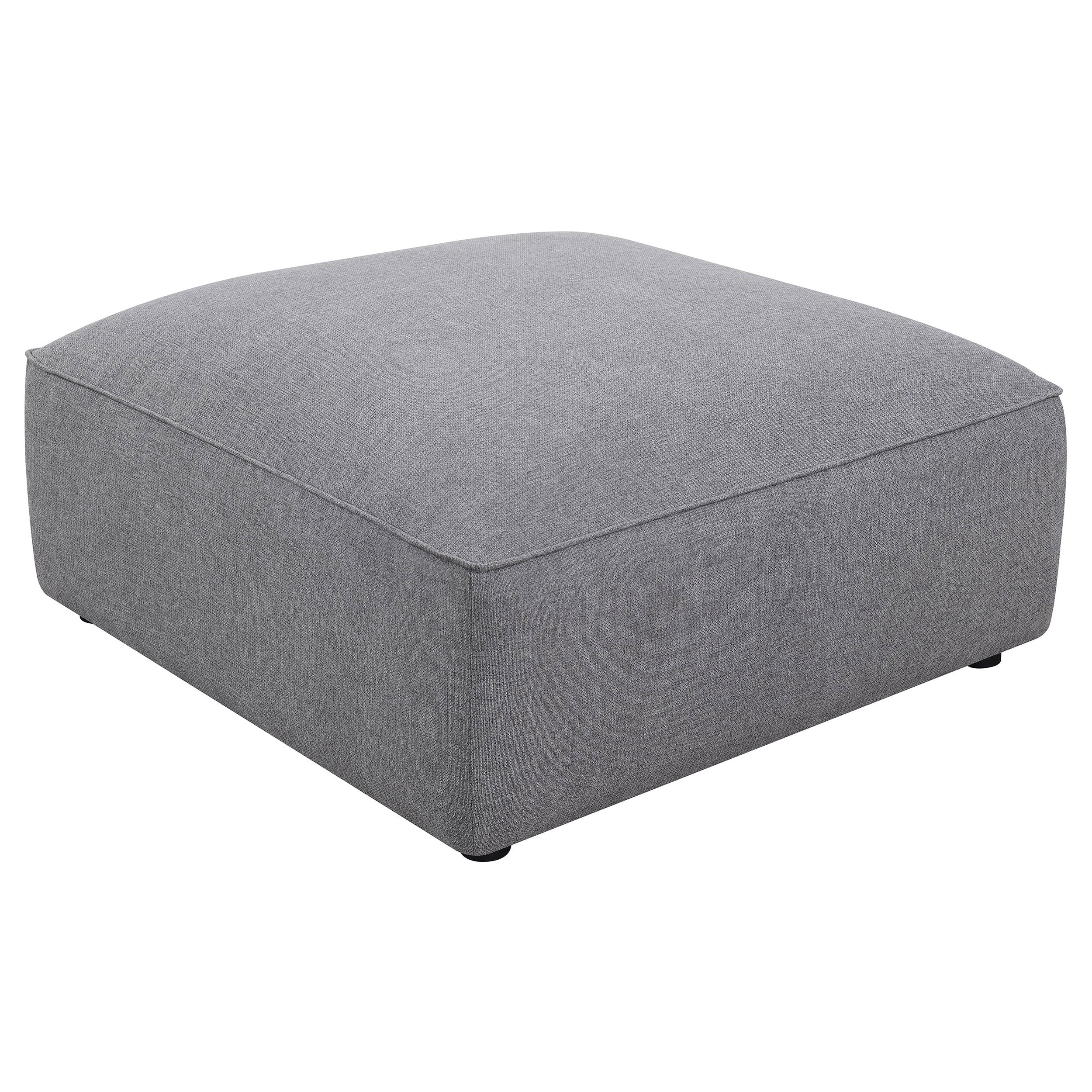 Dar Furniture - Coaster - Jennifer Square Upholstered Ottoman Grey - 551596
