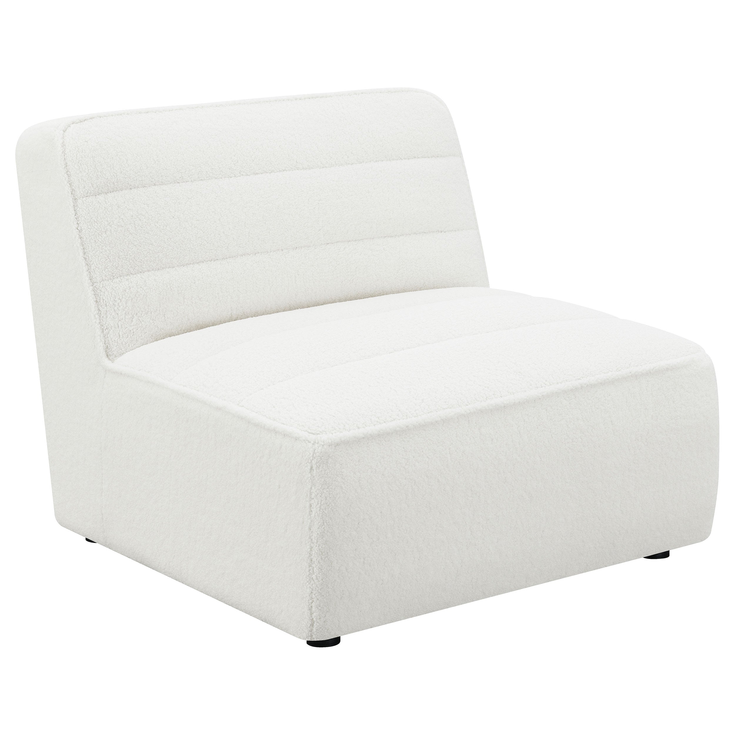 Dar Furniture - Coaster - Sunny Upholstered Armless Chair Natural - 551621