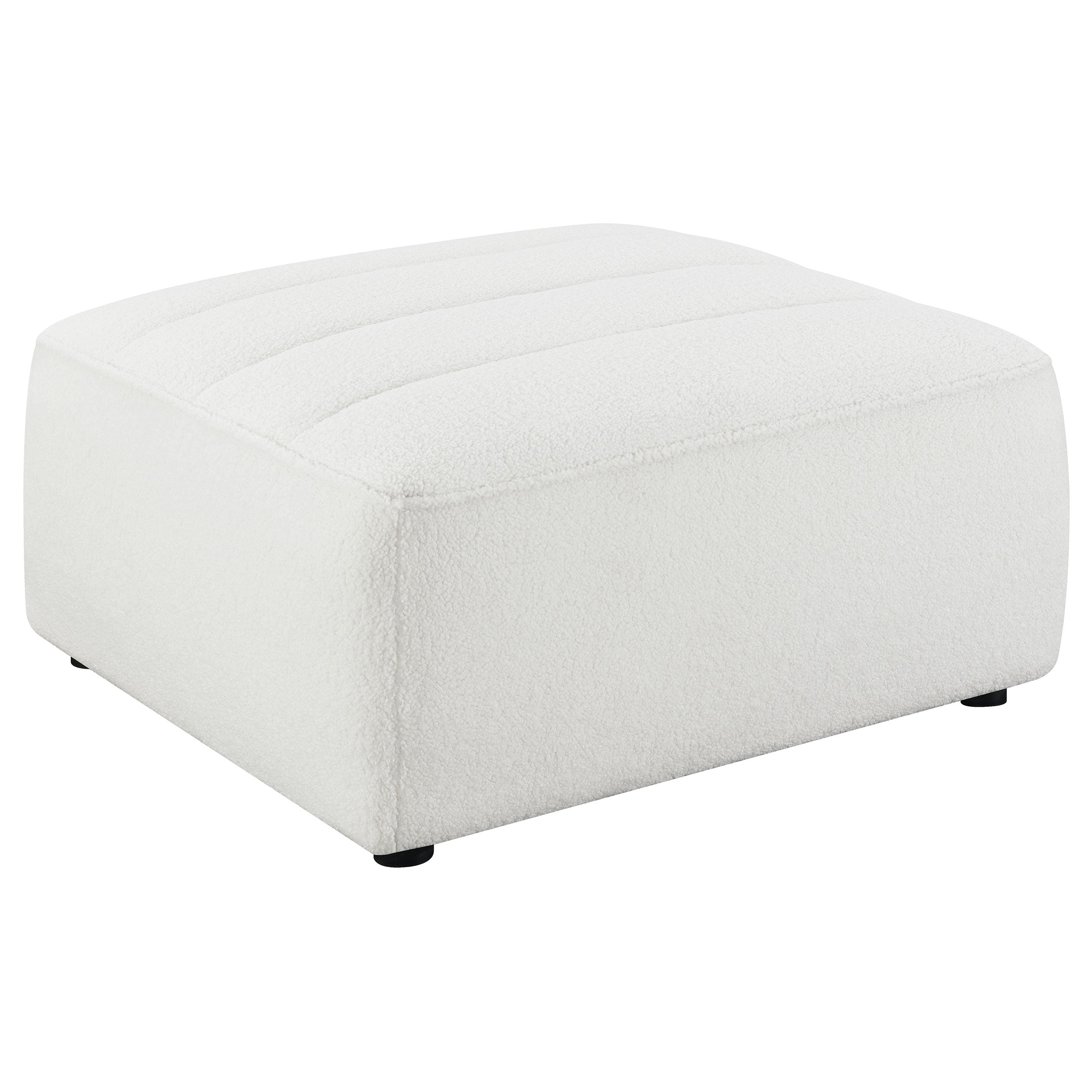 Dar Furniture - Coaster - Sunny Square Upholstered Ottoman Natural - 551623