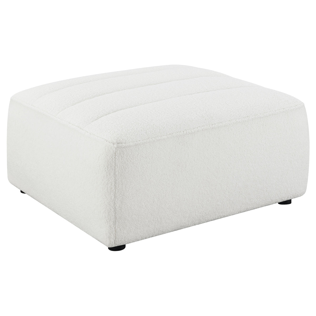 Dar Furniture - Coaster - Sunny Square Upholstered Ottoman Natural - 551623