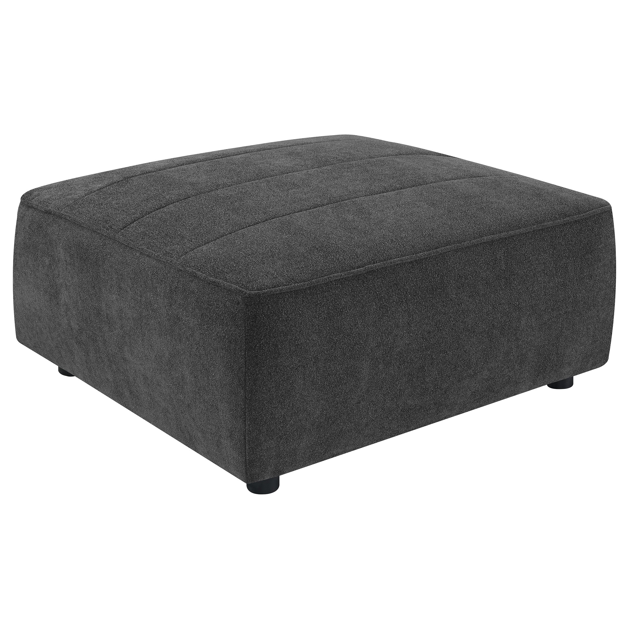 Dar Furniture - Coaster - Sunny Square Upholstered Ottoman Dark Charcoal - 552083
