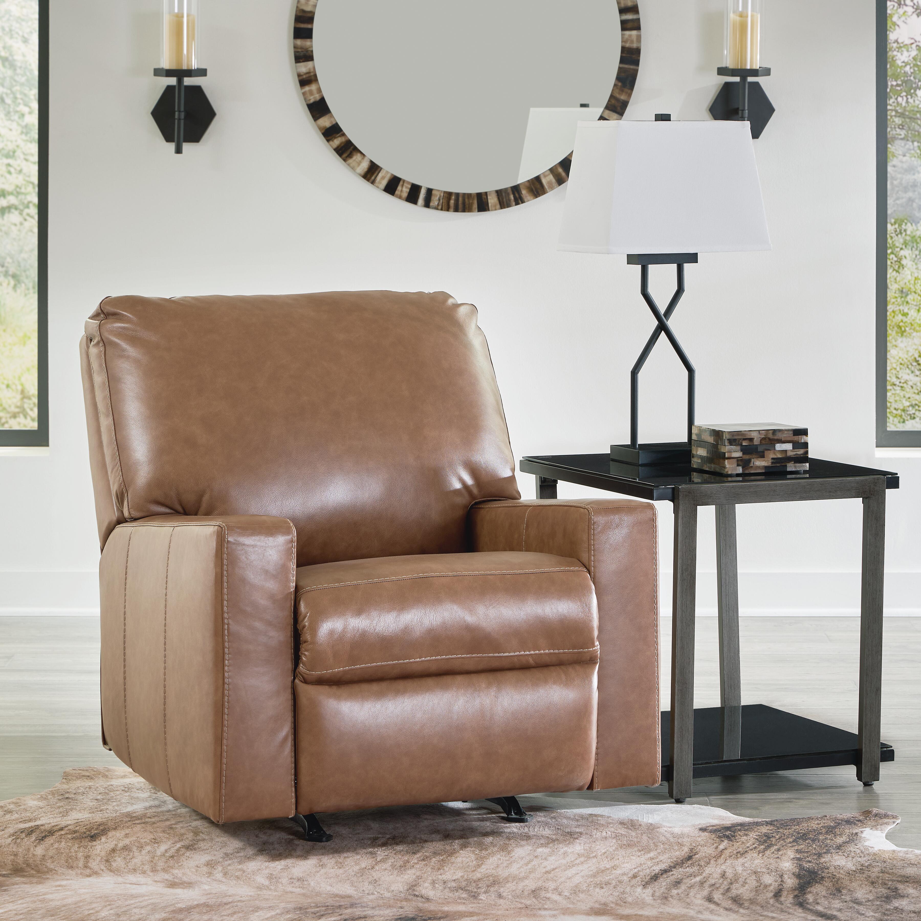 Dar Furniture - Ashley Furniture - Bolsena Recliner - Rocker Recliner / Caramel - 5560325