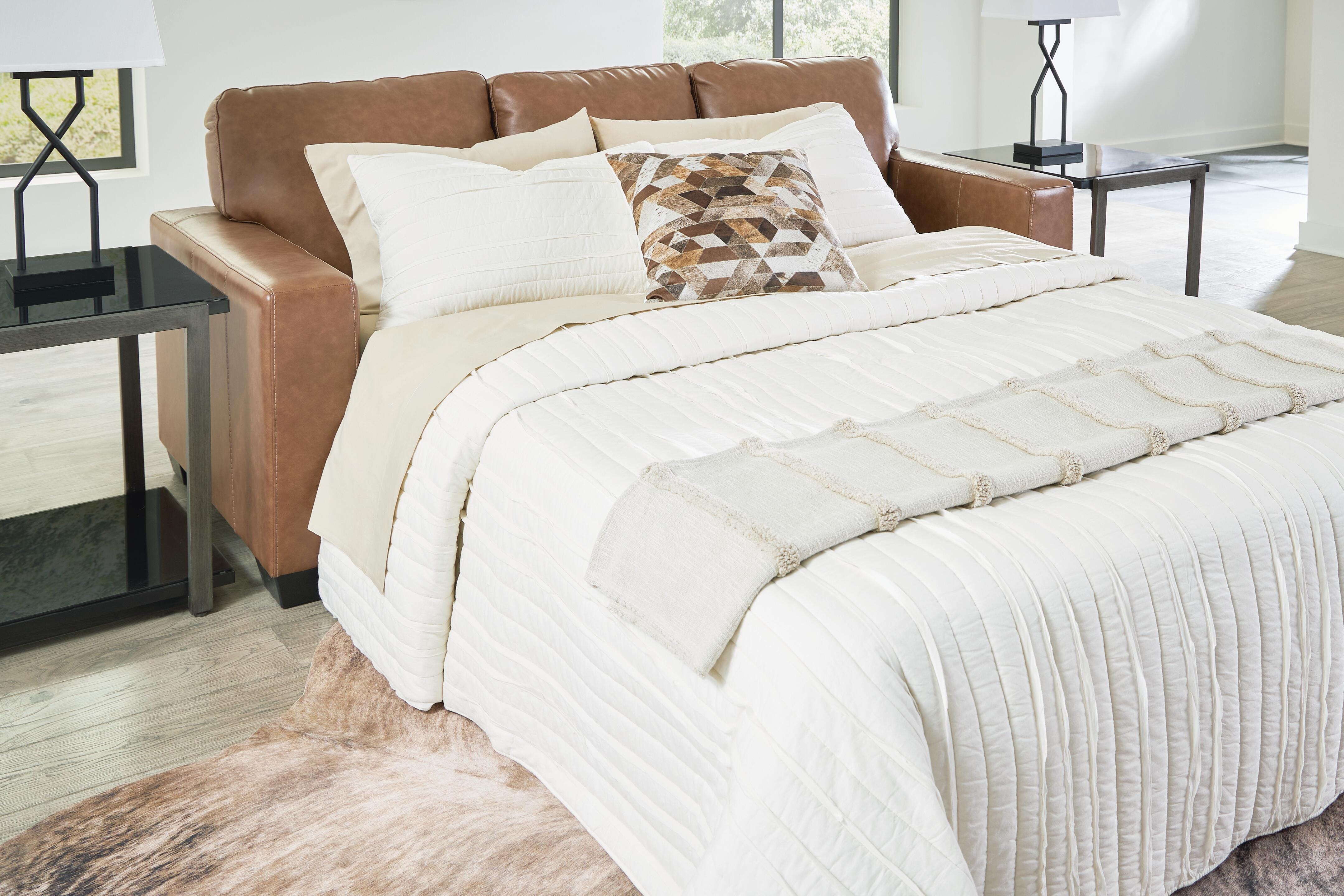 Dar Furniture - Ashley Furniture - Bolsena Queen Sofa Sleeper - Queen Sofa Sleeper / Caramel - 5560339