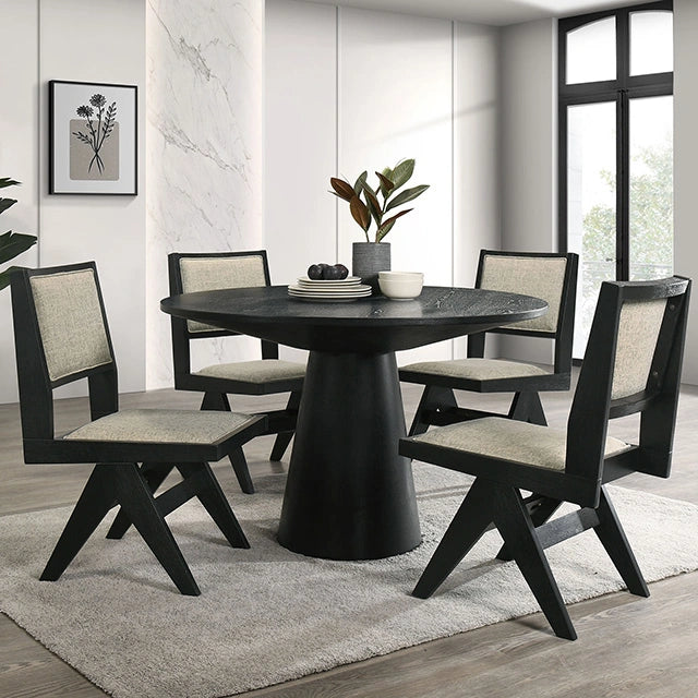 Tottenham 5 Pc Dining Table Set Black