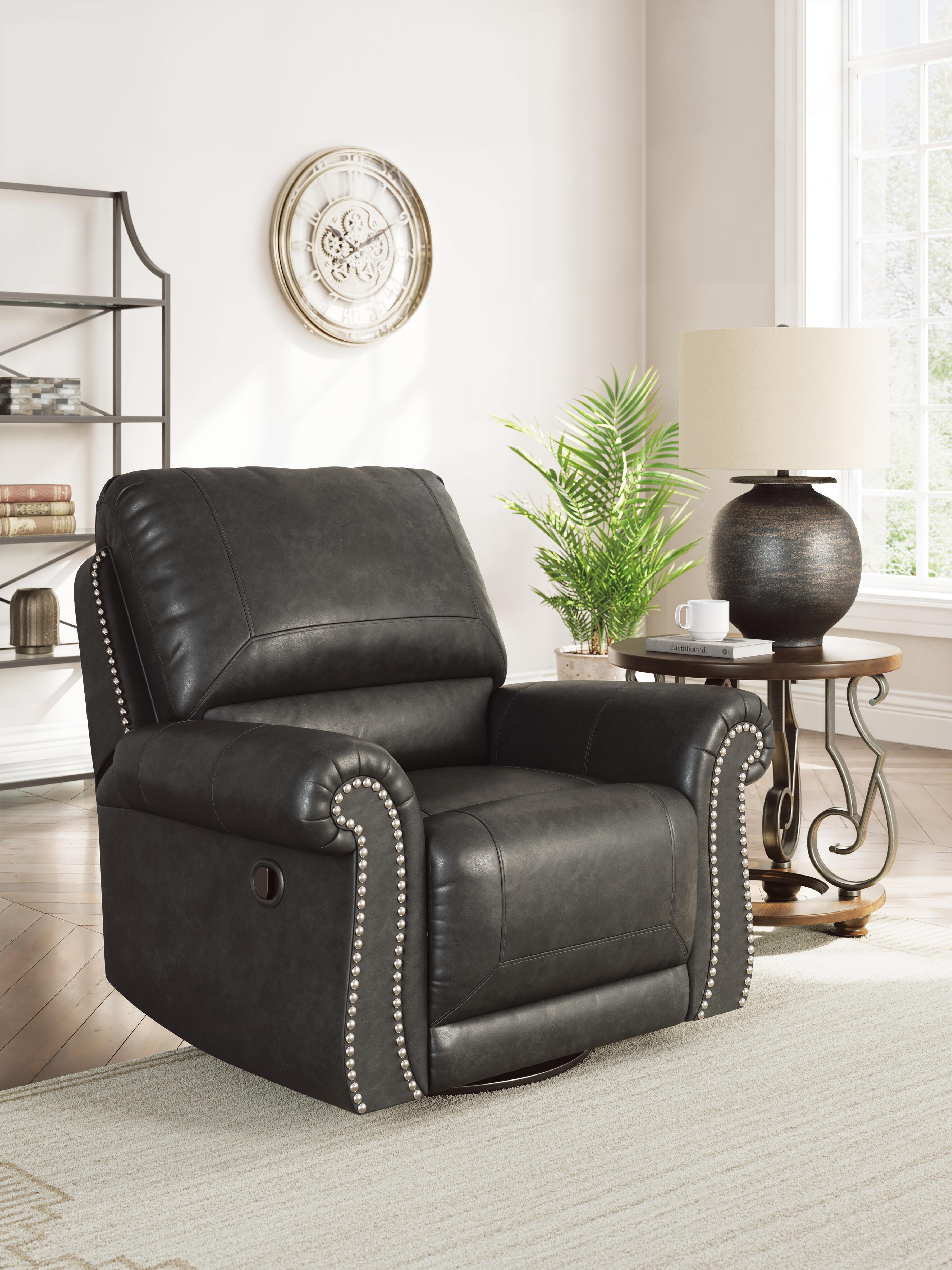 Dar Furniture - Ashley Furniture - Chasemore Swivel Glider Recliner - Swivel Glider Recliner / Granite - PC5590361