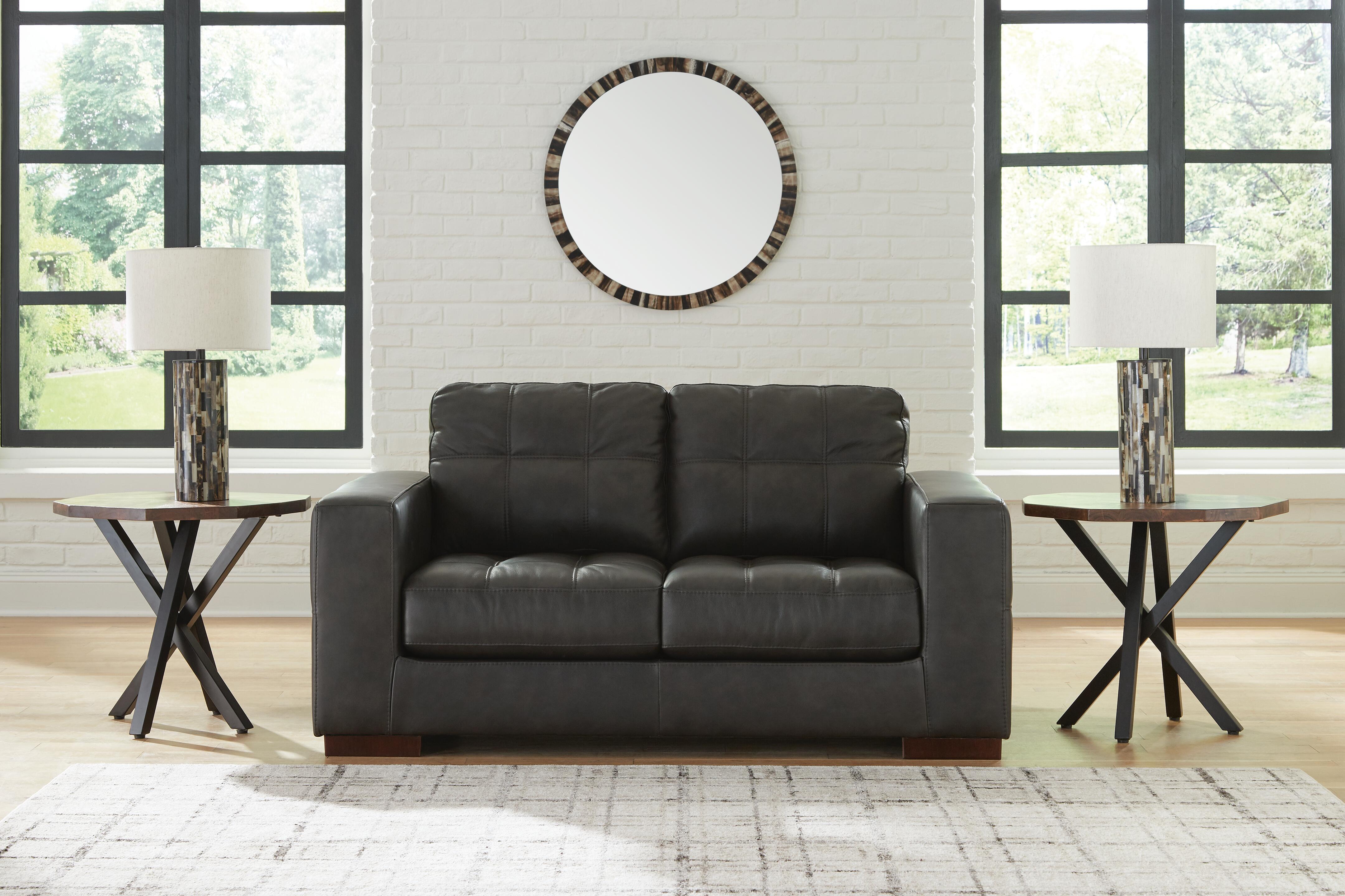 Dar Furniture - Ashley Furniture - Luigi Loveseat - Loveseat / Thunder - 5650635