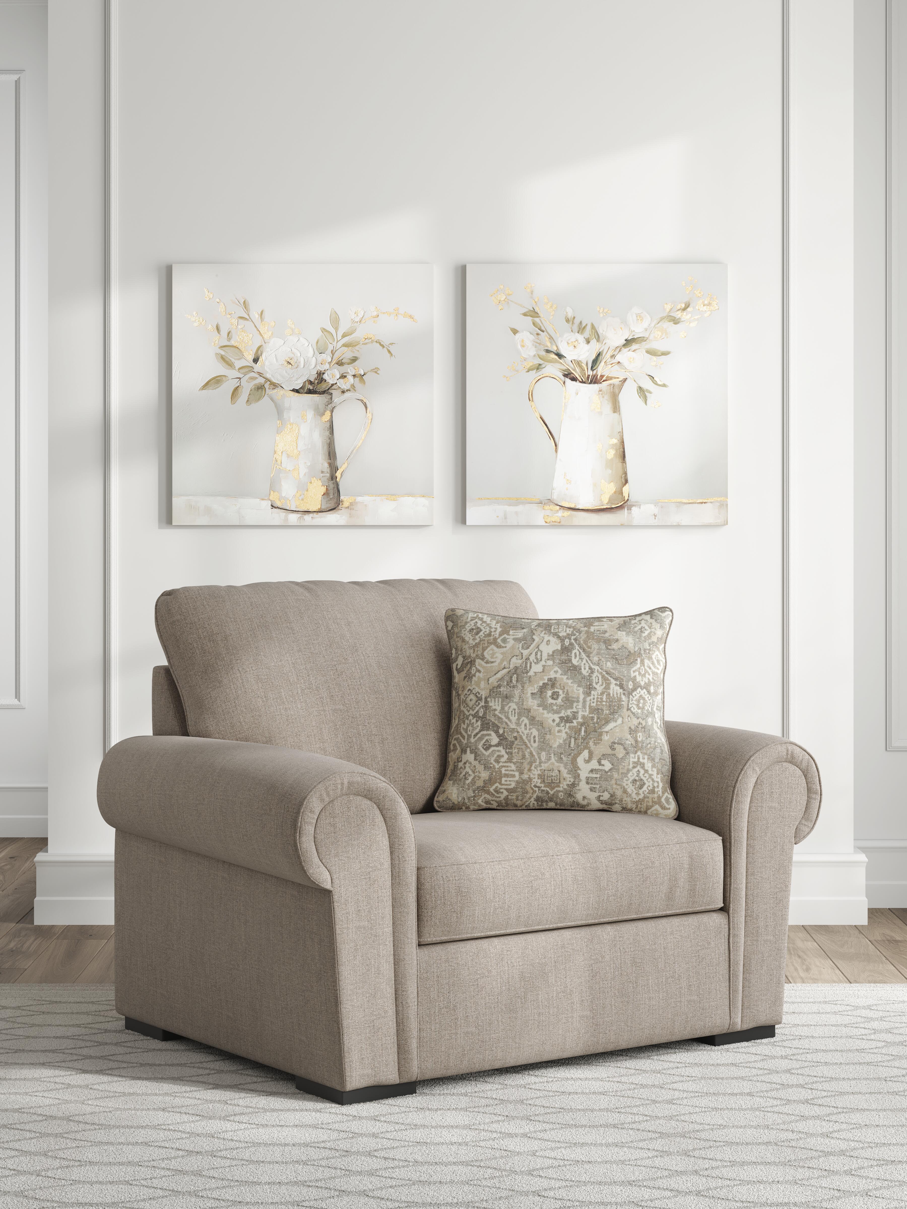 Dar Furniture - Ashley Furniture - Sararose Oversized Chair - Chair and a Half / Heather - 5710223