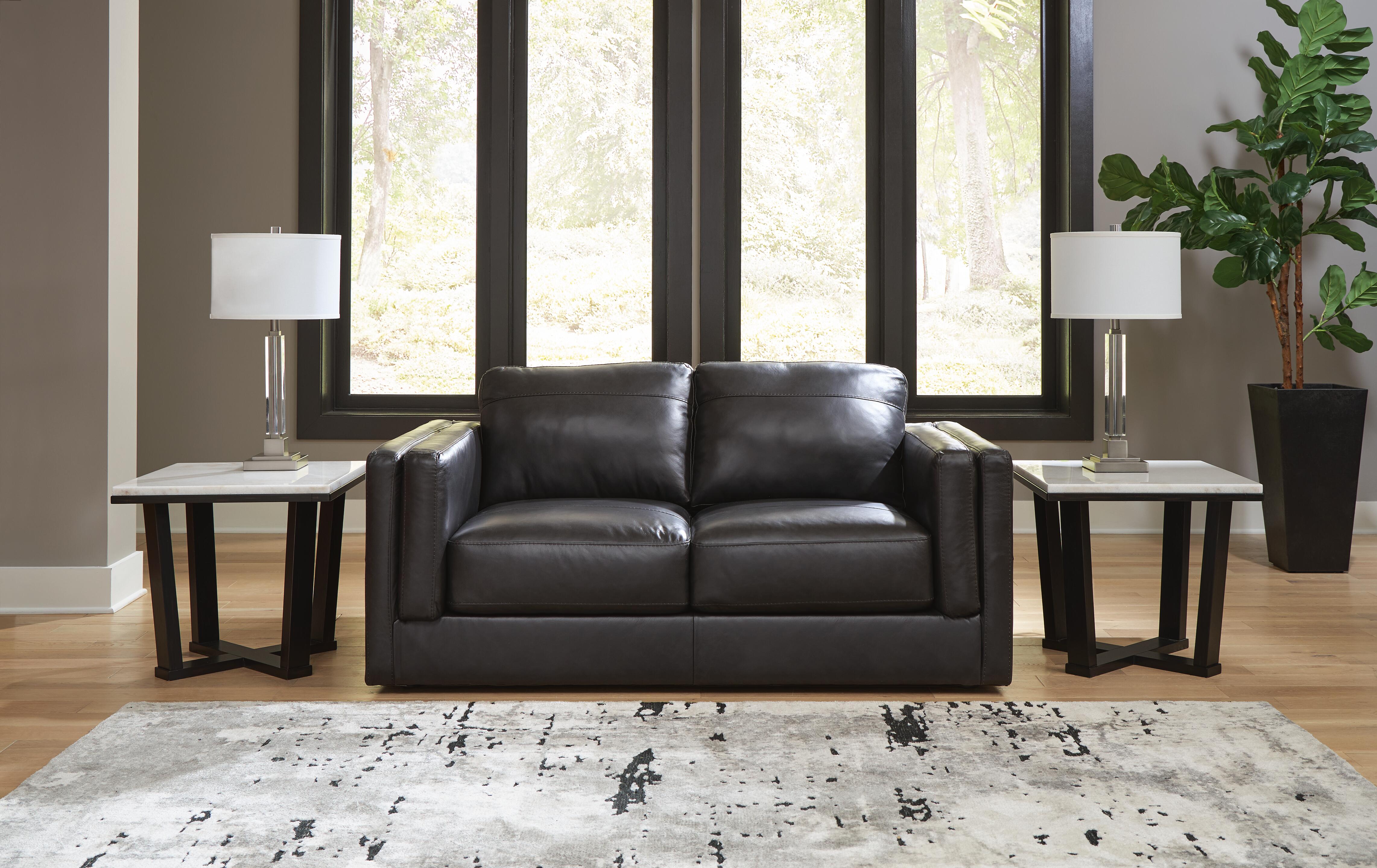 Dar Furniture - Ashley Furniture - Amiata Loveseat - Loveseat / Onyx - 5740535