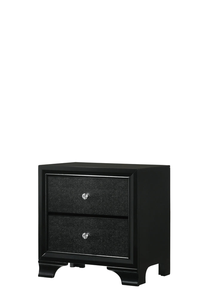 Crown Mark Micah Nightstand In Black