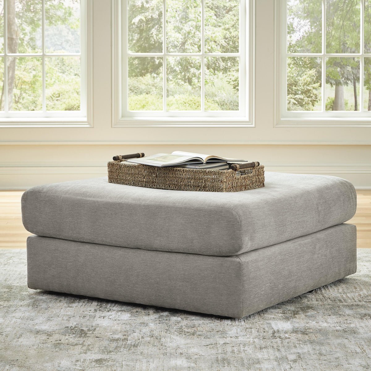 Dar Furniture - Ashley Furniture - Avaliyah Oversized Accent Ottoman - Oversized Accent Ottoman / Ash - 5810308