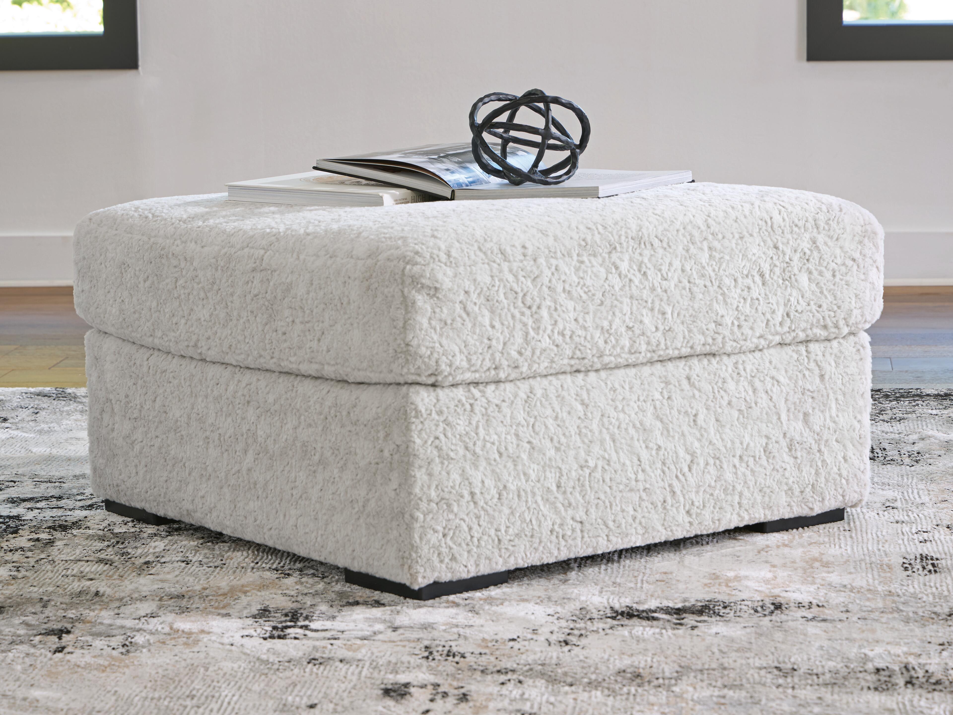 Dar Furniture - Ashley Furniture - Cuddle Plush Oversized Accent Ottoman - Oversized Accent Ottoman / Arctic - PC5910608