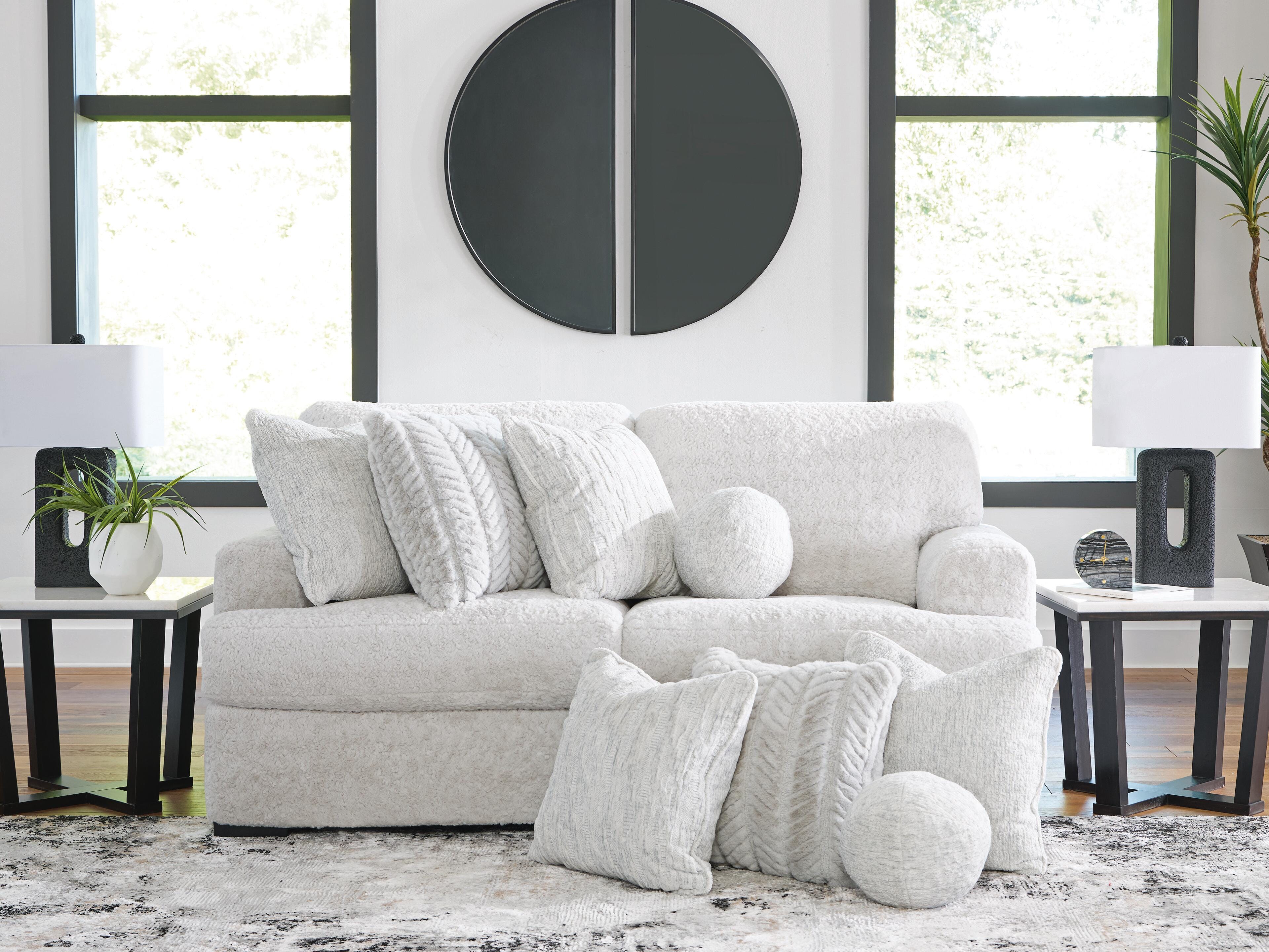Dar Furniture - Ashley Furniture - Cuddle Plush 2-Piece Sectional - RAF 2-Piece Sectional / Arctic - PC59106S9