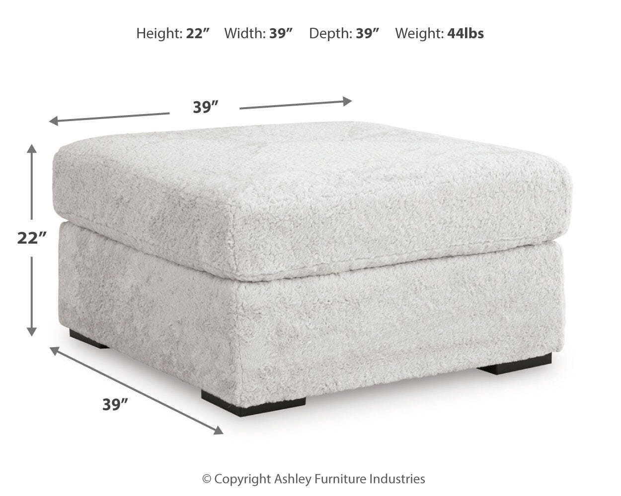 Cuddle Plush Oversized Accent Ottoman