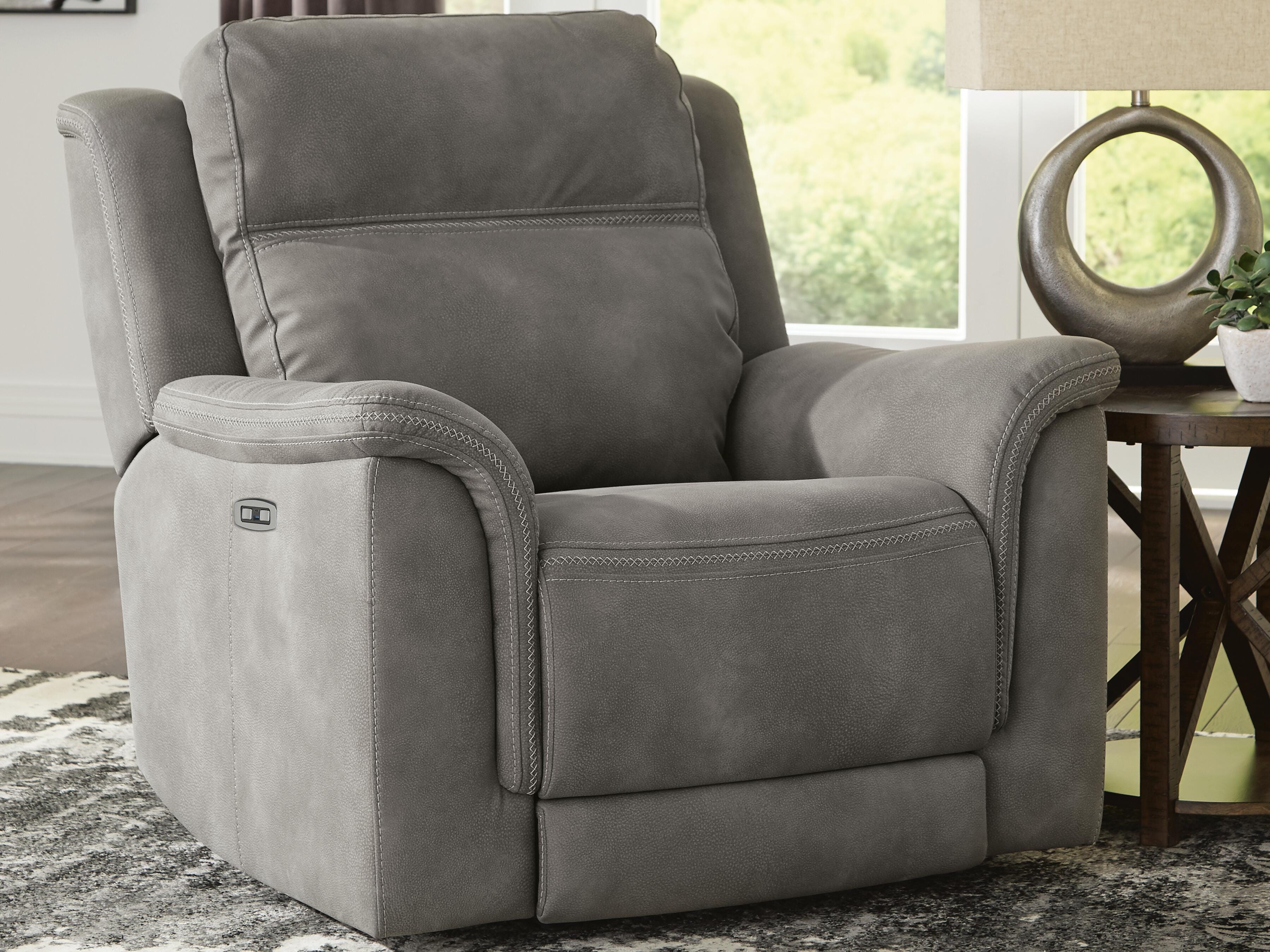 Dar Furniture - Ashley Furniture - Next-Gen Durapella Power Recliner - PWR Recliner/ADJ Headrest / Slate - 5930113