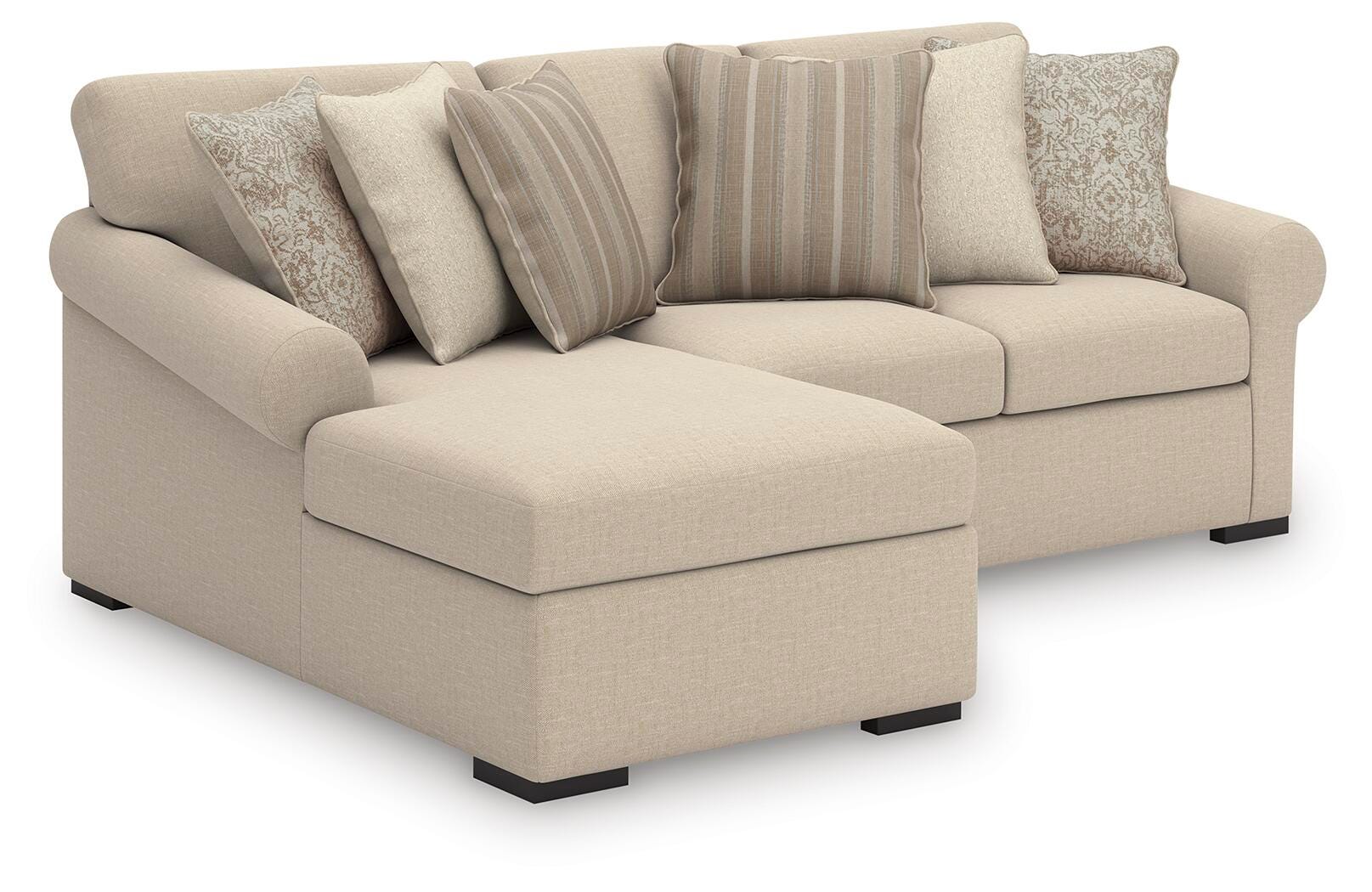 Dar Furniture - Ashley Furniture - LadyMae 2-Piece Sectional with Chaise - RAF 2-Piece Sectional with Chaise / Twill - 59404S6