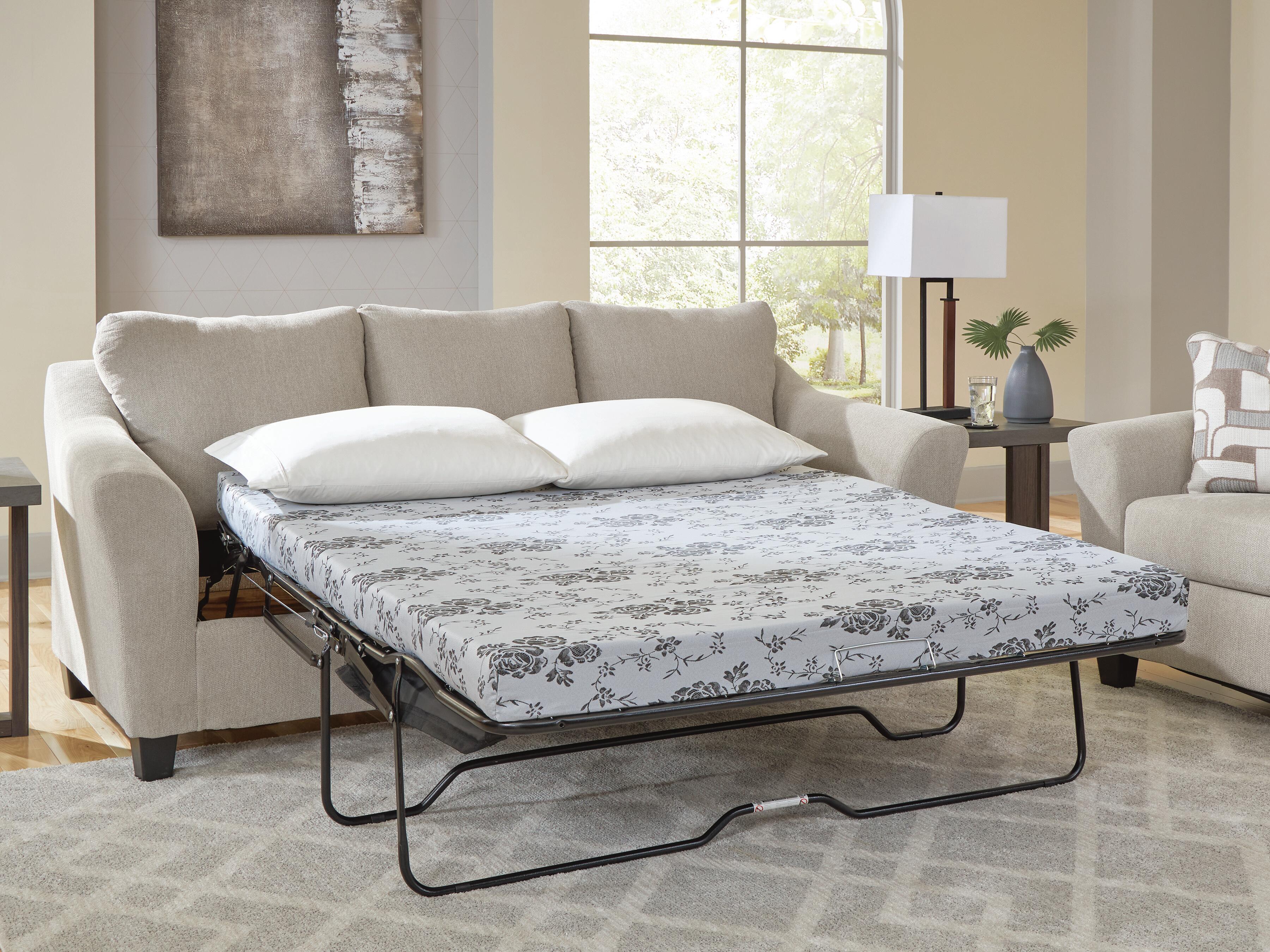 Dar Furniture - Ashley Furniture - Willarae Queen Sofa Sleeper - Queen Sofa Sleeper / Taupe - 5980339