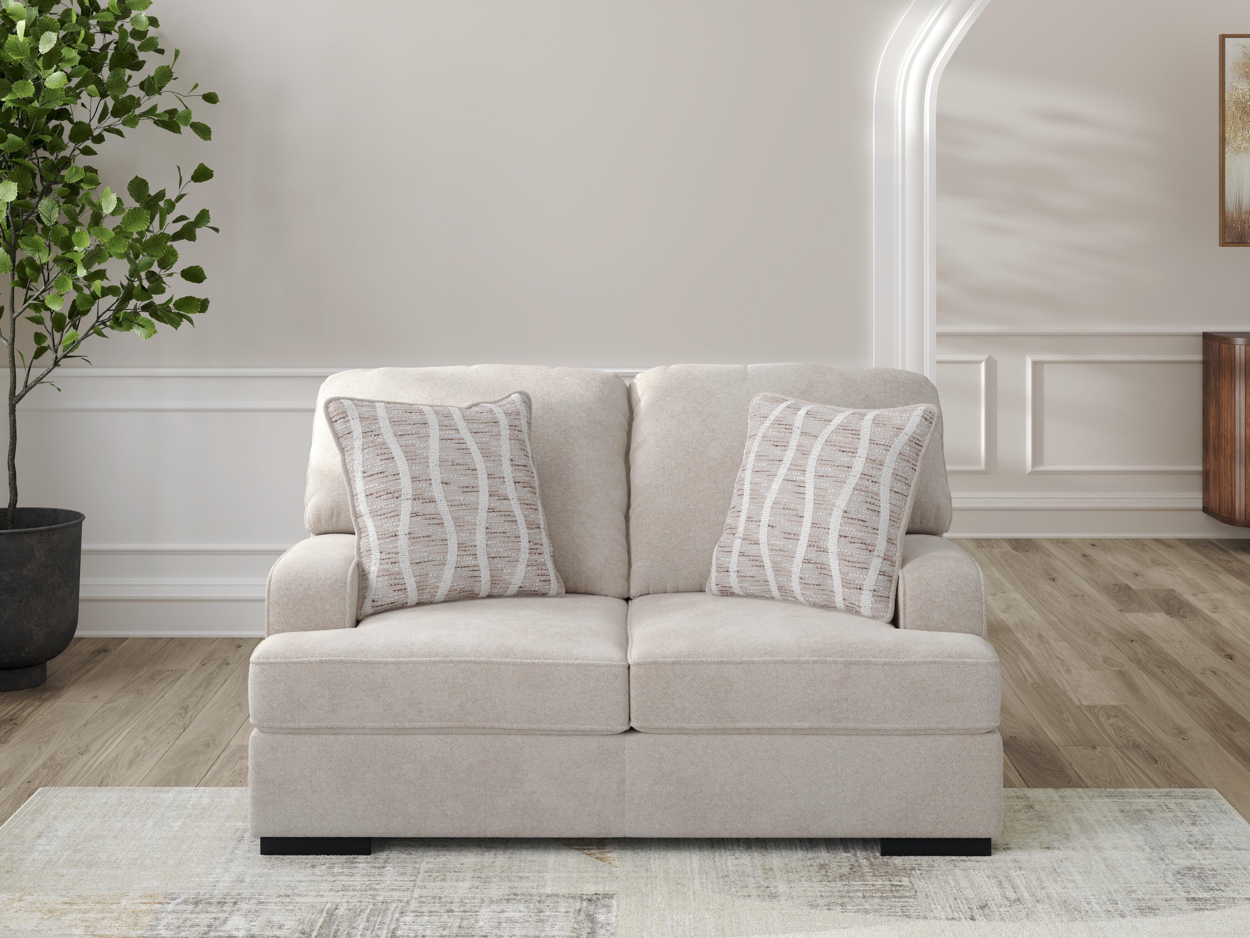 Dar Furniture - Ashley Furniture - High Profile Loveseat - Loveseat / Taupe - 5990235