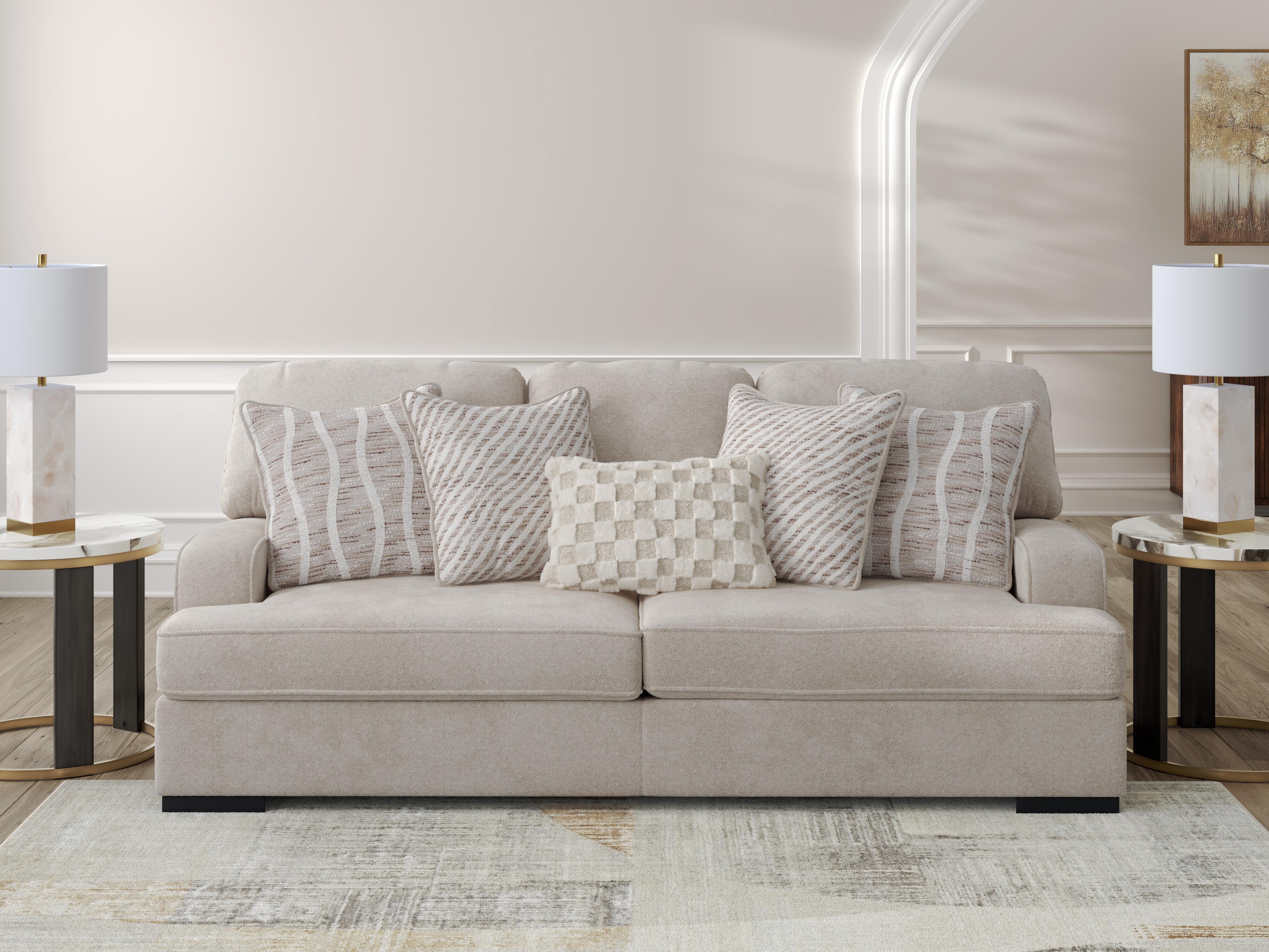 Dar Furniture - Ashley Furniture - High Profile Sofa - Sofa / Taupe - 5990238