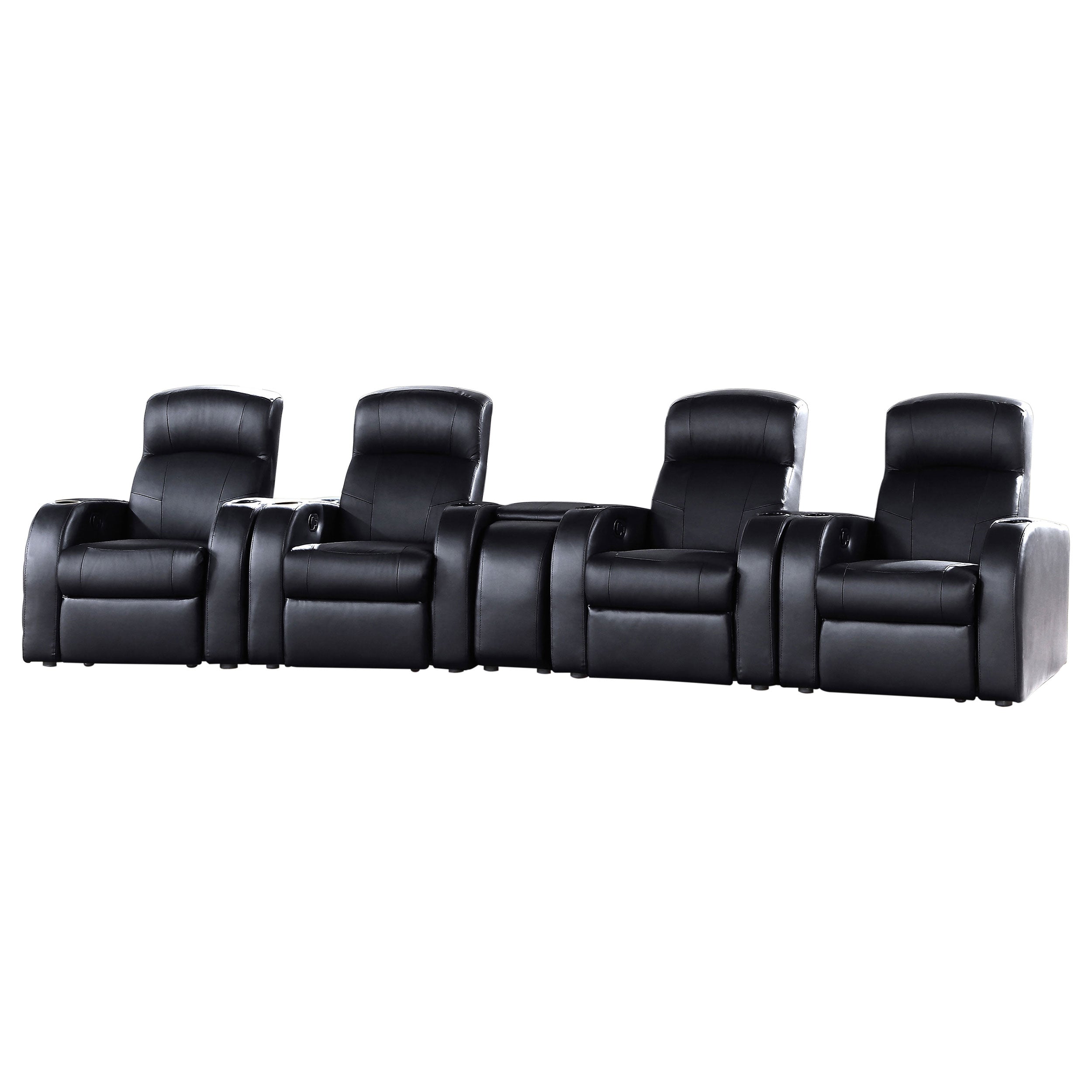 Dar Furniture - Coaster - Cyrus 5-piece Upholstered Home Theater Seating - 600001-S4B