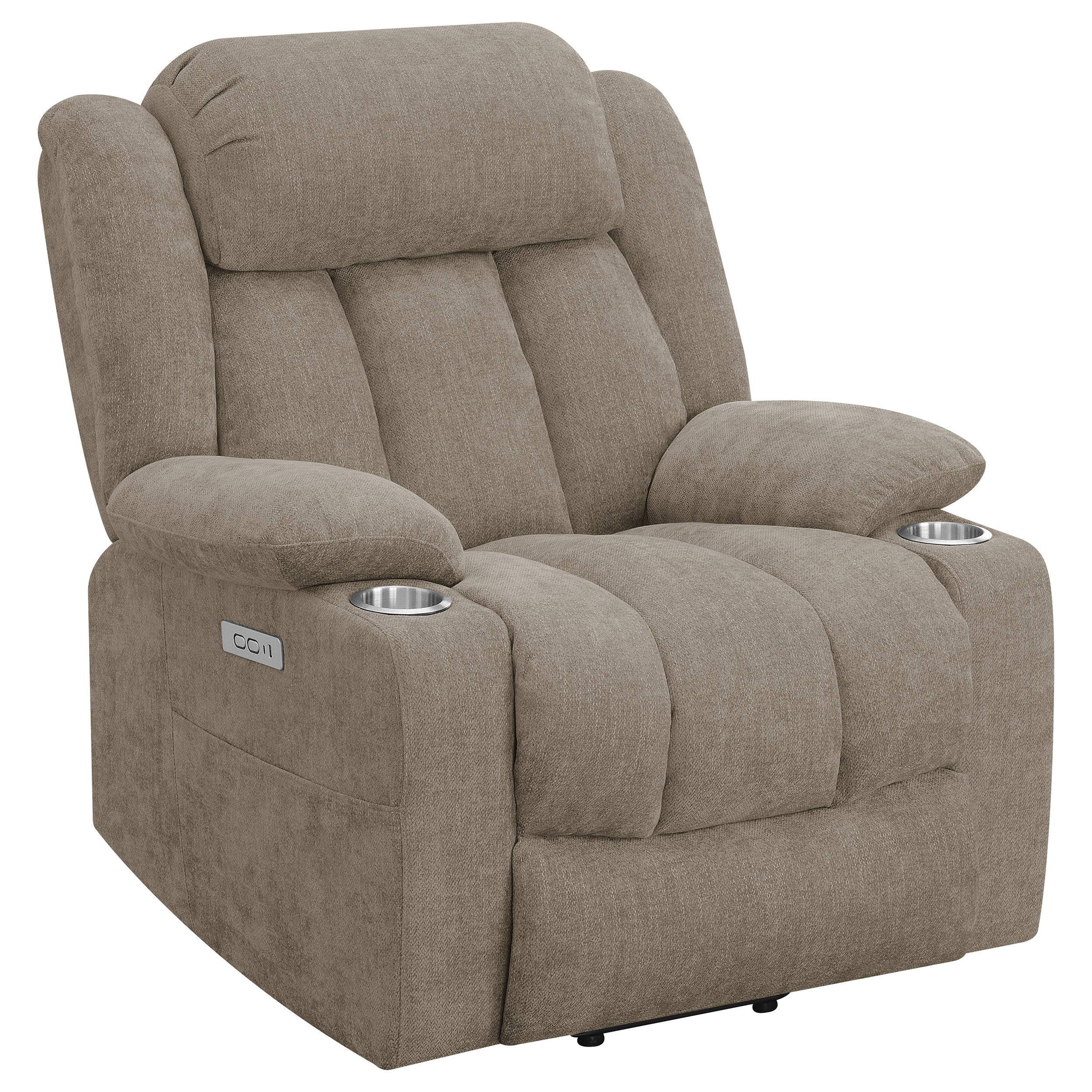 Dar Furniture - Coaster - Houston Upholstered Power Lift Recliner Chair Camel - 602274P