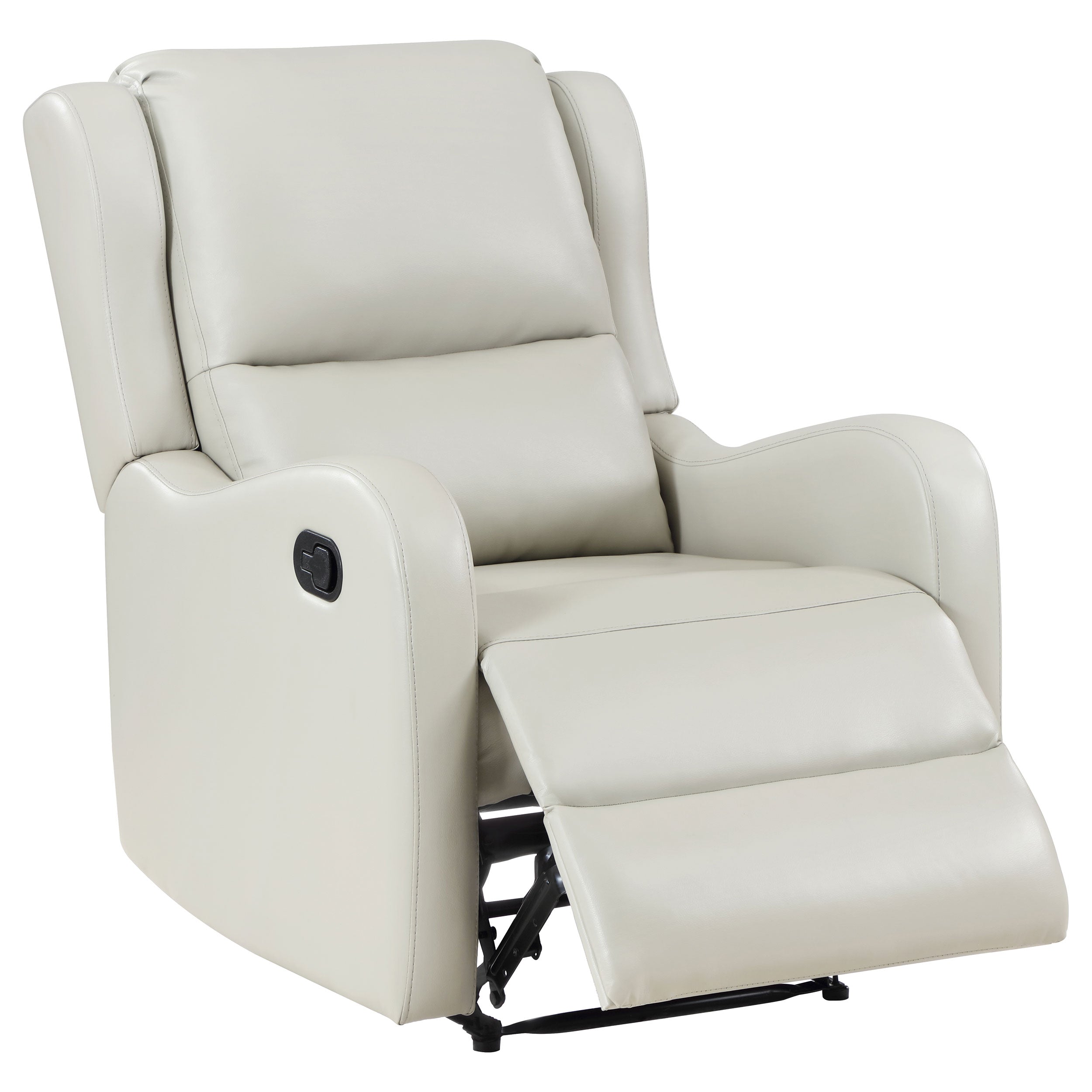 Dar Furniture - Coaster - Kelsey Upholstered English Arm Recliner Chair Ivory - 609373